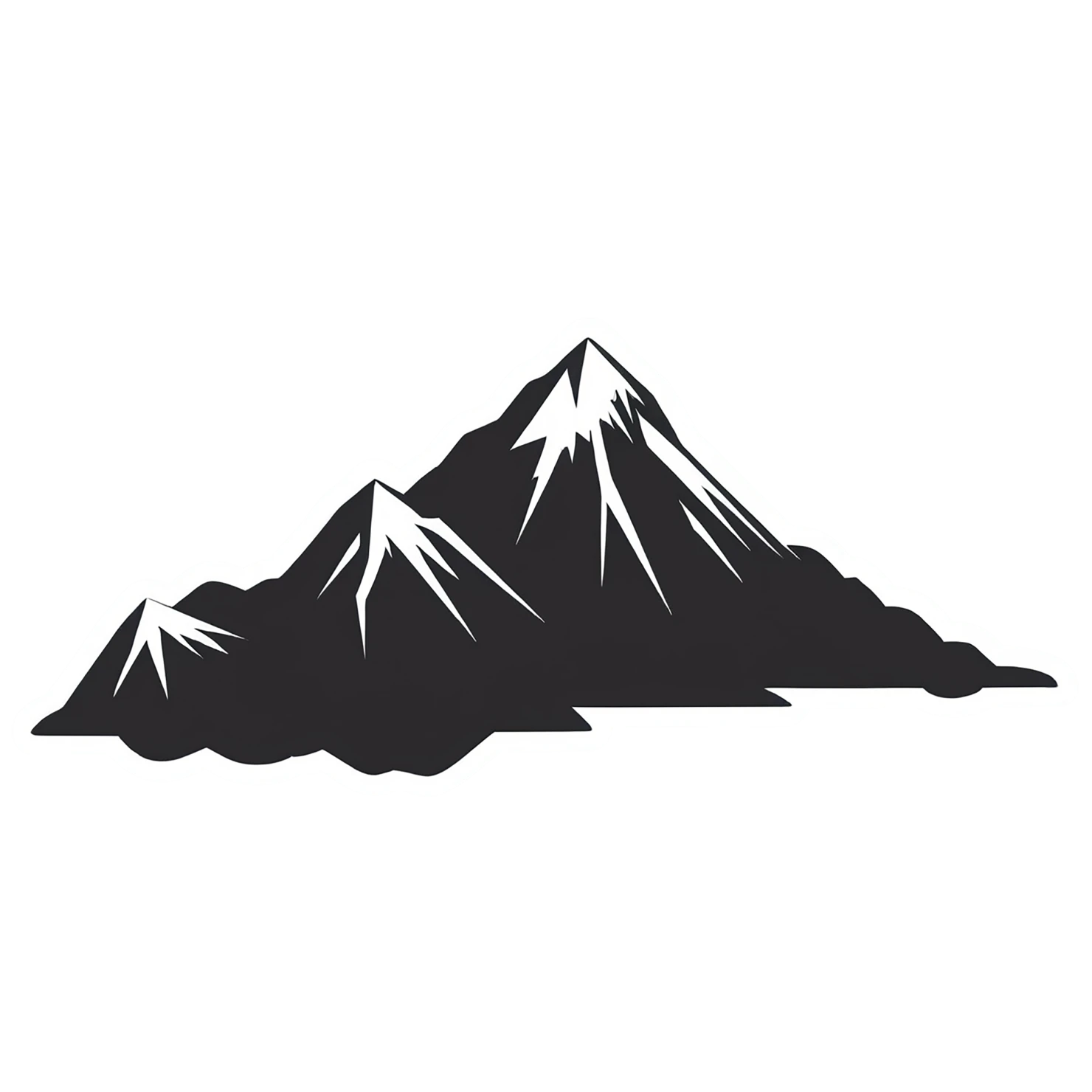Mountain cute sticker isolated on transparent background #20266