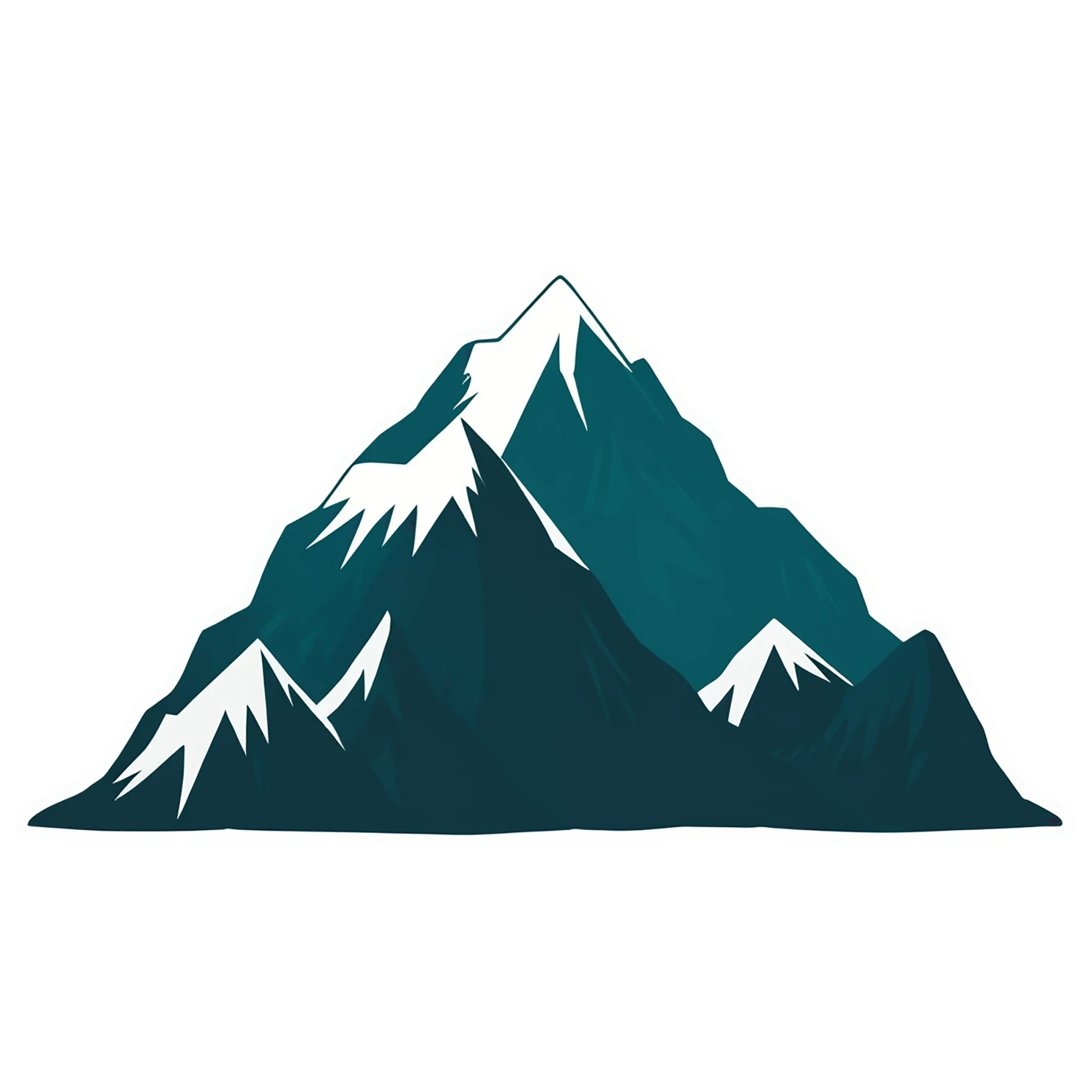 Mountain cute sticker isolated on transparent background #20274
