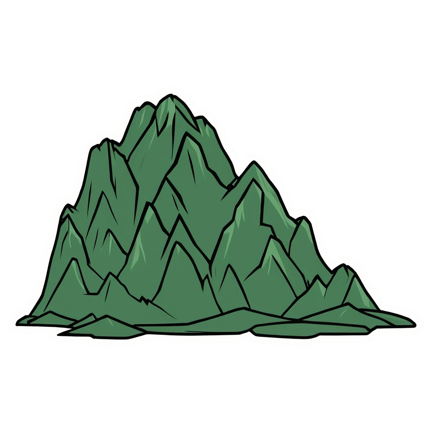 Mountain cute sticker isolated on transparent background #20277