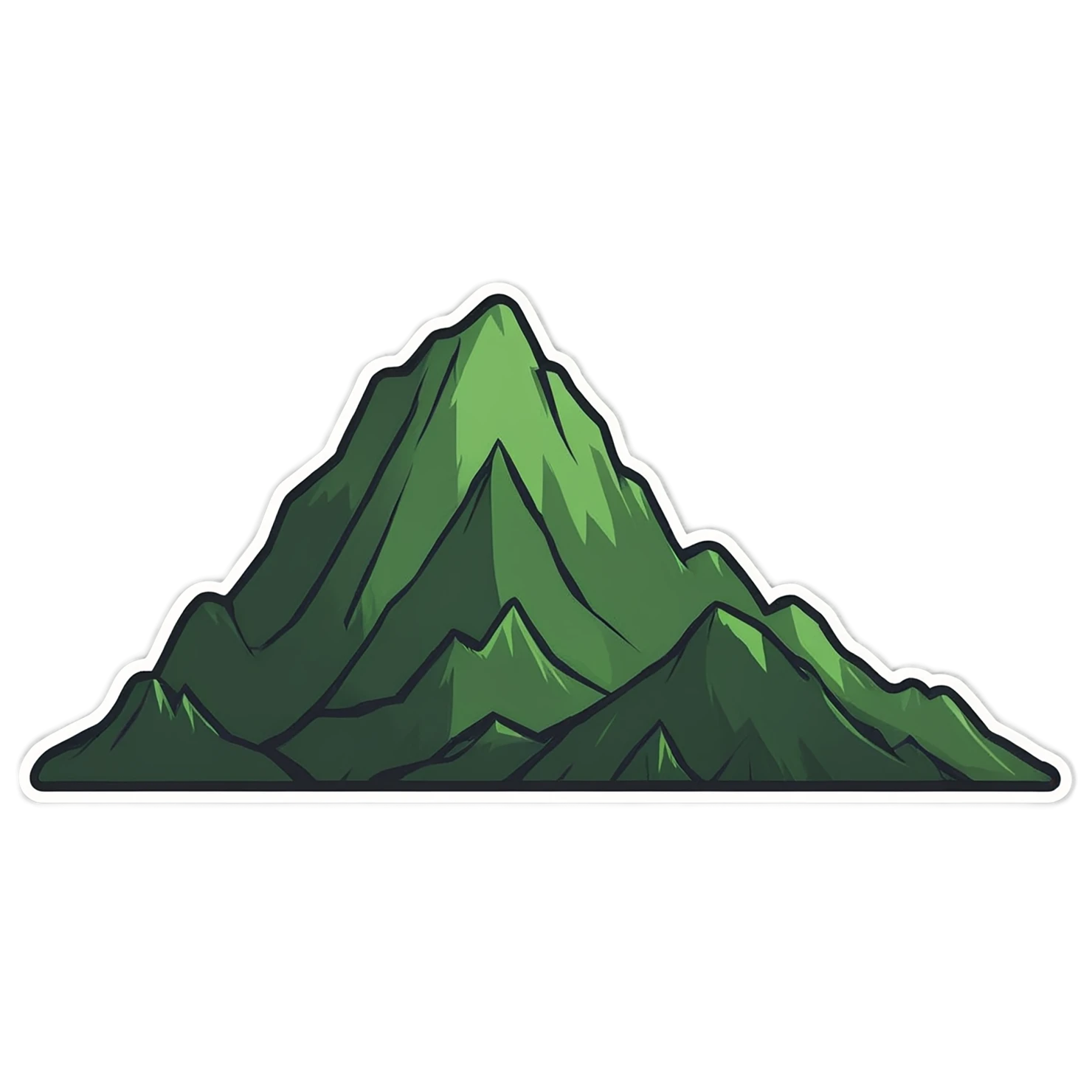 Mountain cute sticker isolated on transparent background #20286