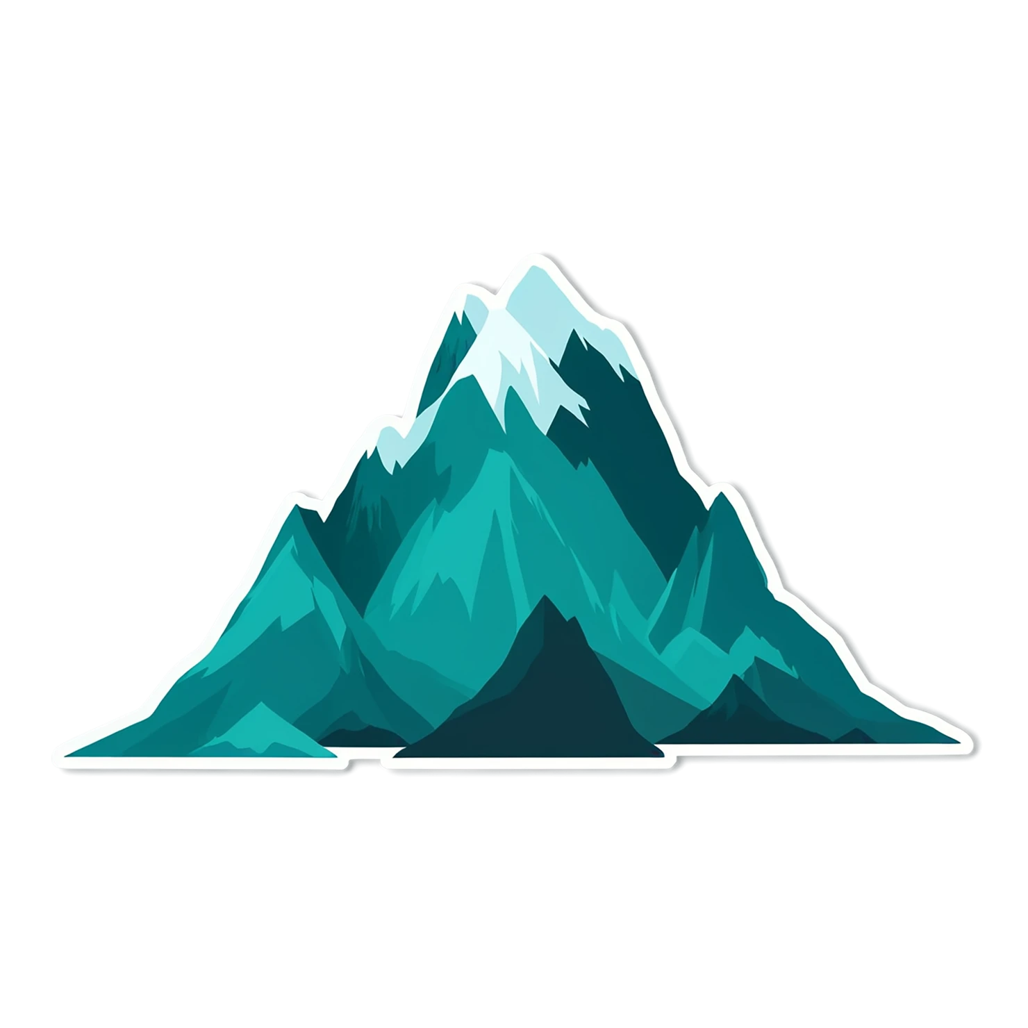 Mountain cute sticker isolated on transparent background #20288