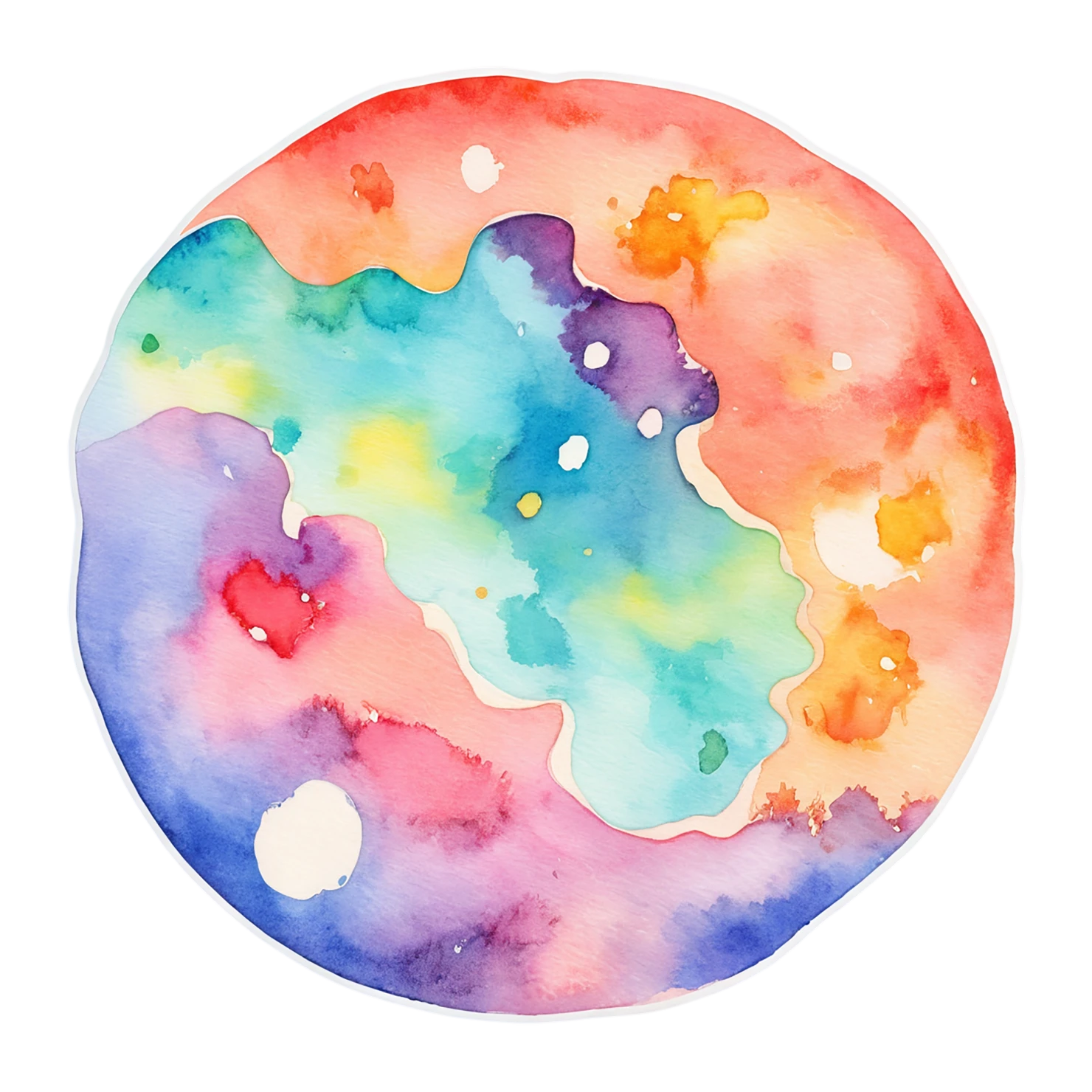 Pizza watercolor sticker isolated on transparent background #20712