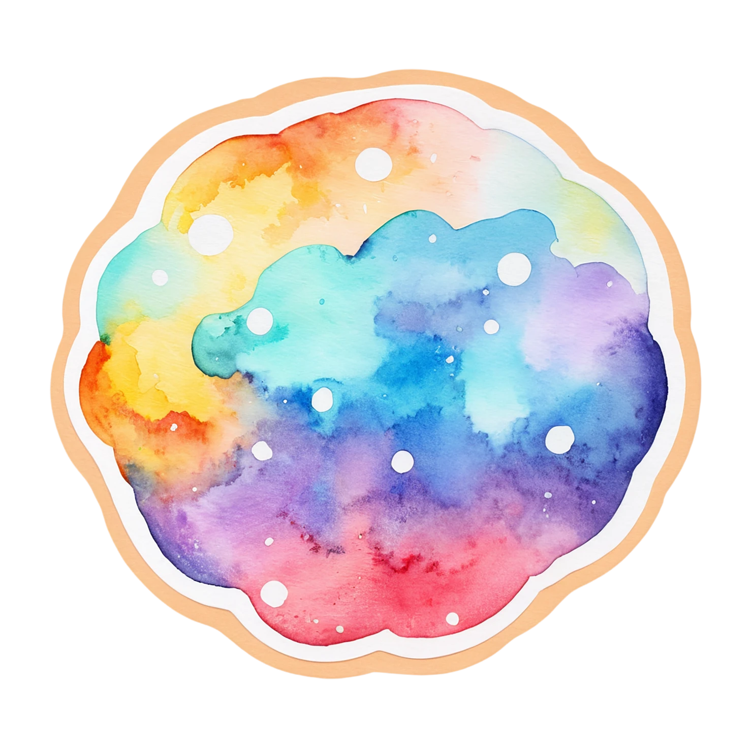 Pizza watercolor sticker isolated on transparent background #20721