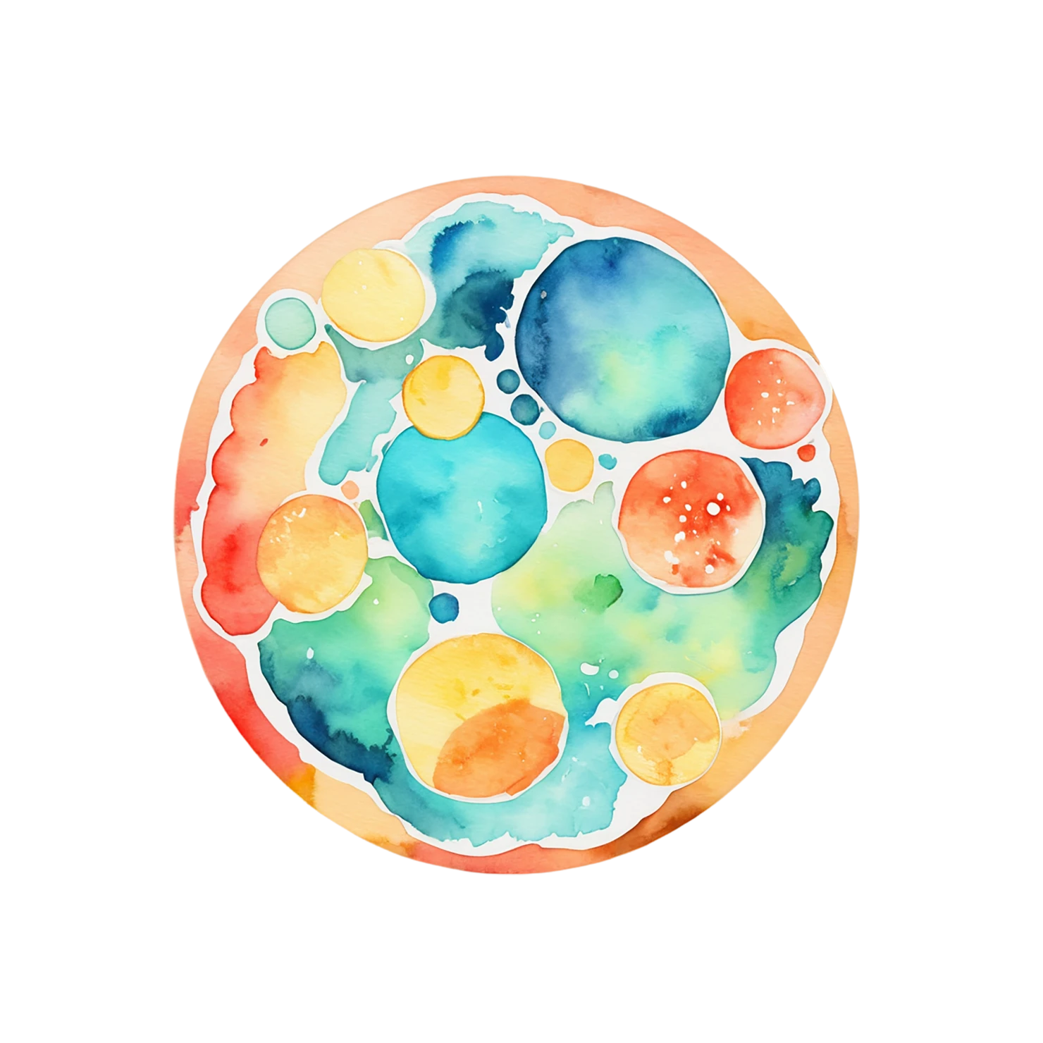 Pizza watercolor sticker isolated on transparent background #20727