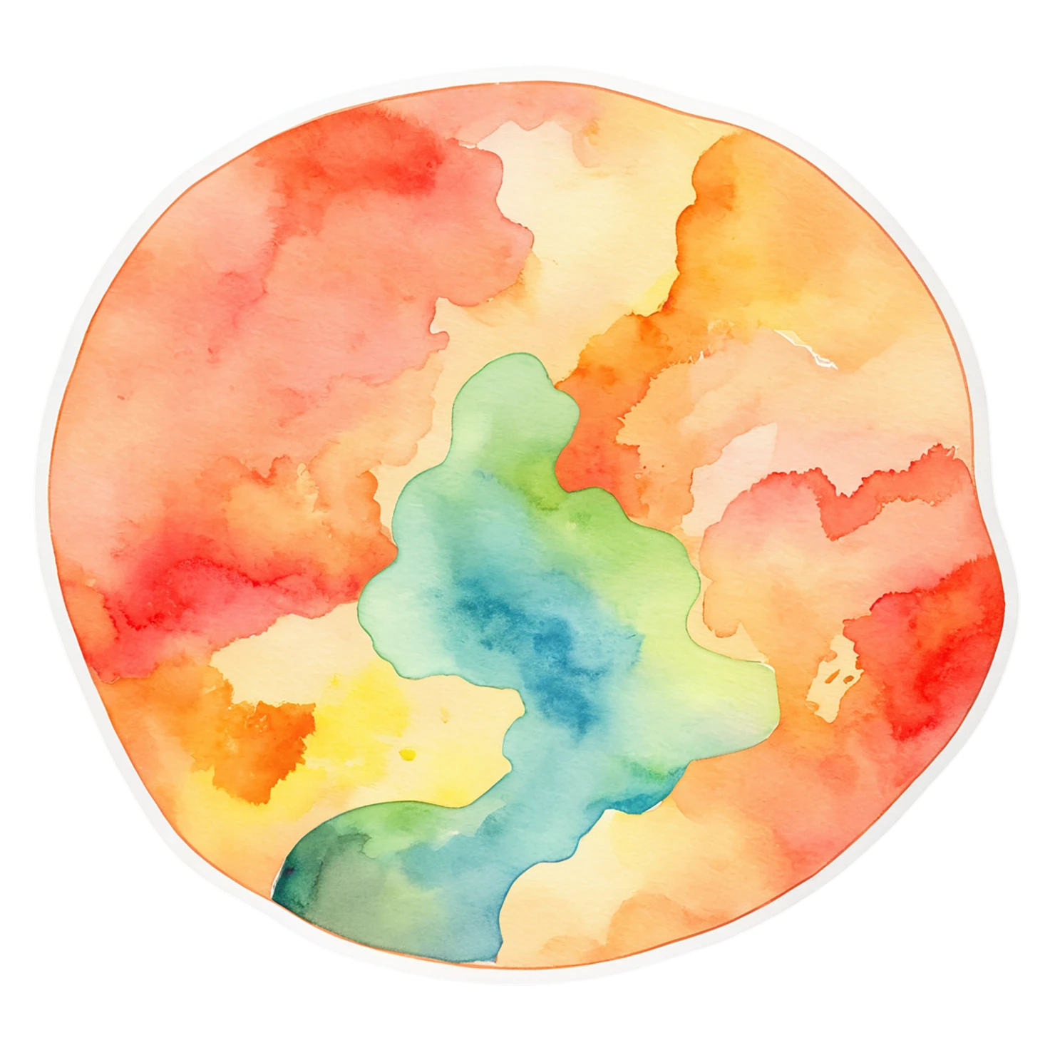 Pizza watercolor sticker isolated on transparent background #20734