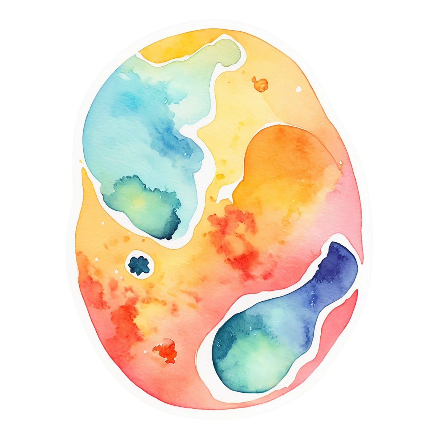Pizza watercolor sticker isolated on transparent background #20775