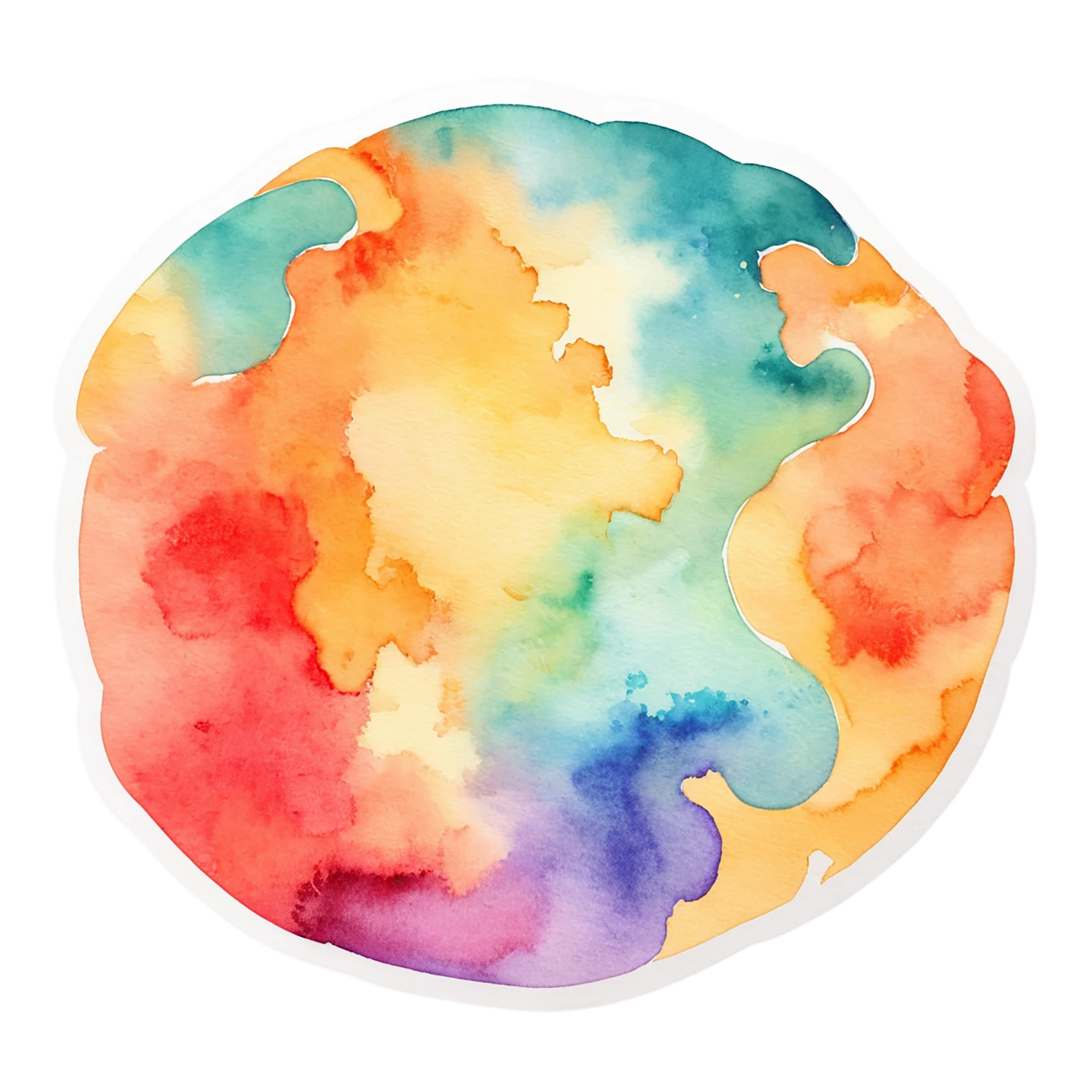 Pizza watercolor sticker isolated on transparent background #20799