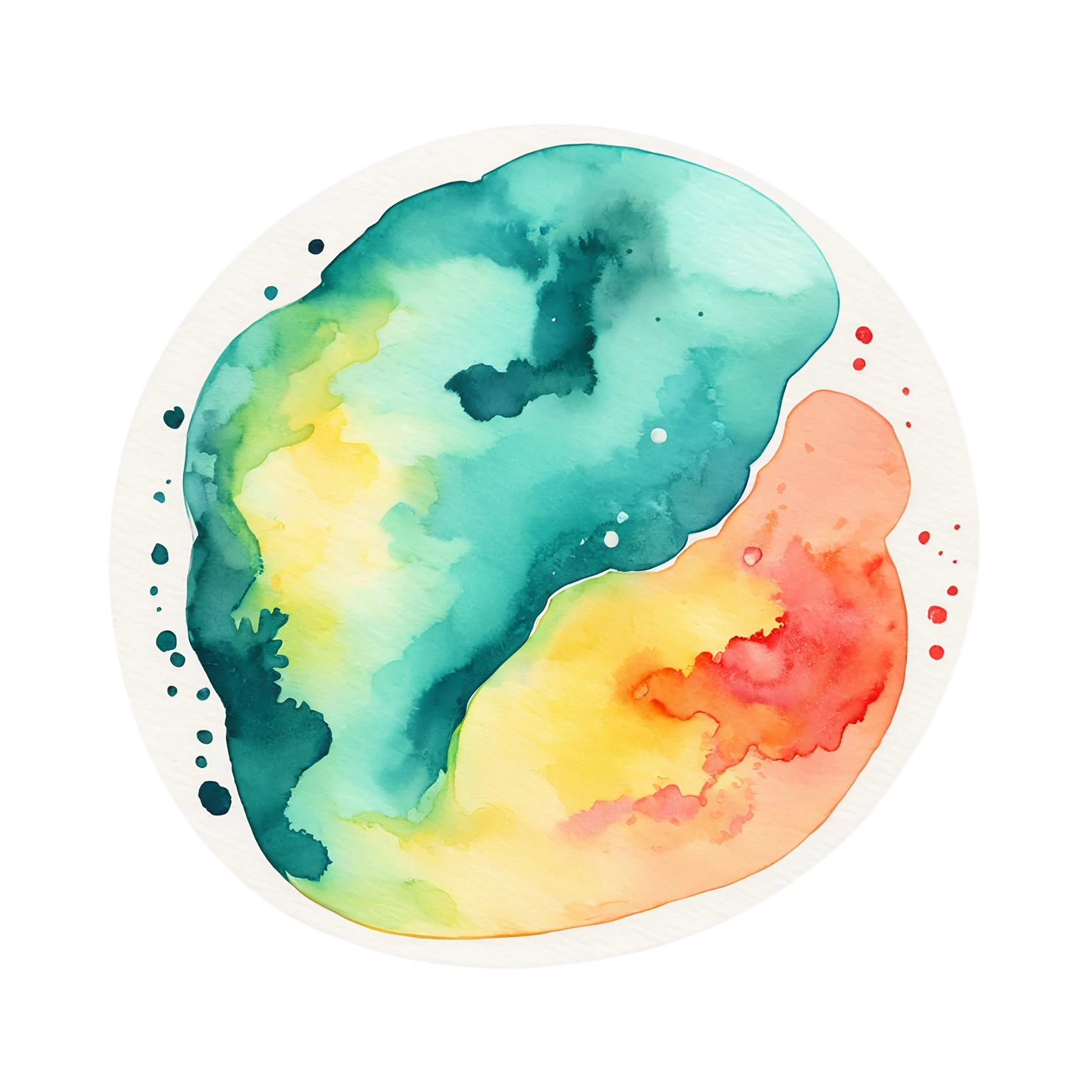 Pizza watercolor sticker isolated on transparent background #20802