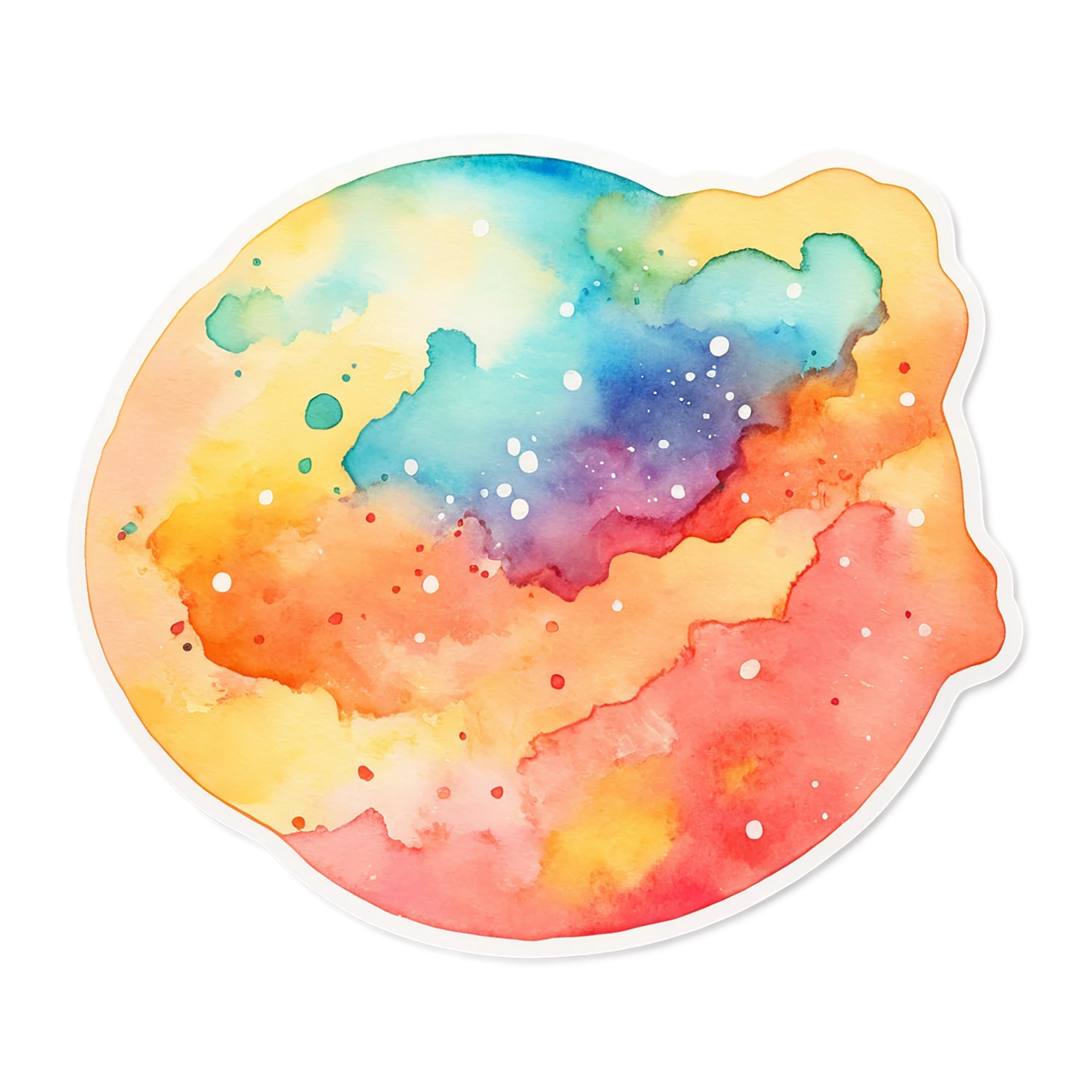 Pizza watercolor sticker isolated on transparent background #20824