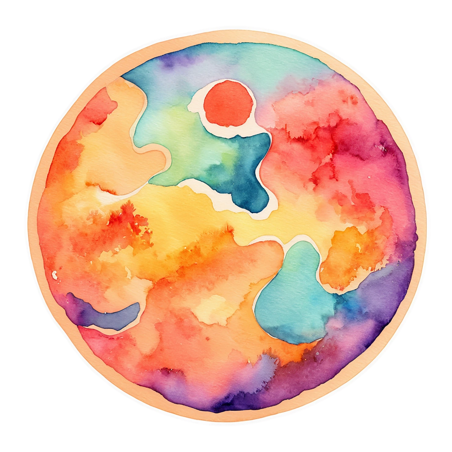 Pizza watercolor sticker isolated on transparent background #20833