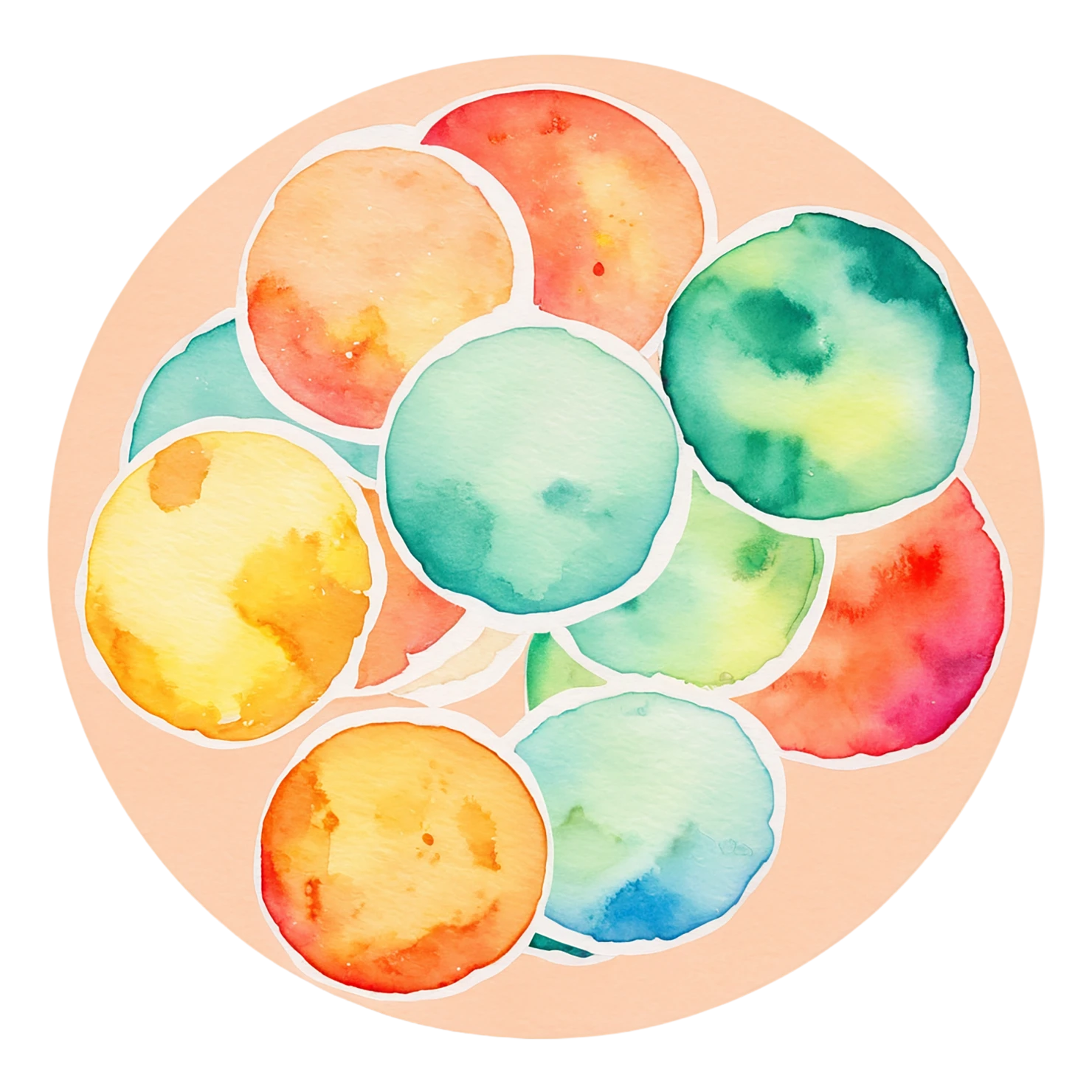 Pizza watercolor sticker isolated on transparent background #20845