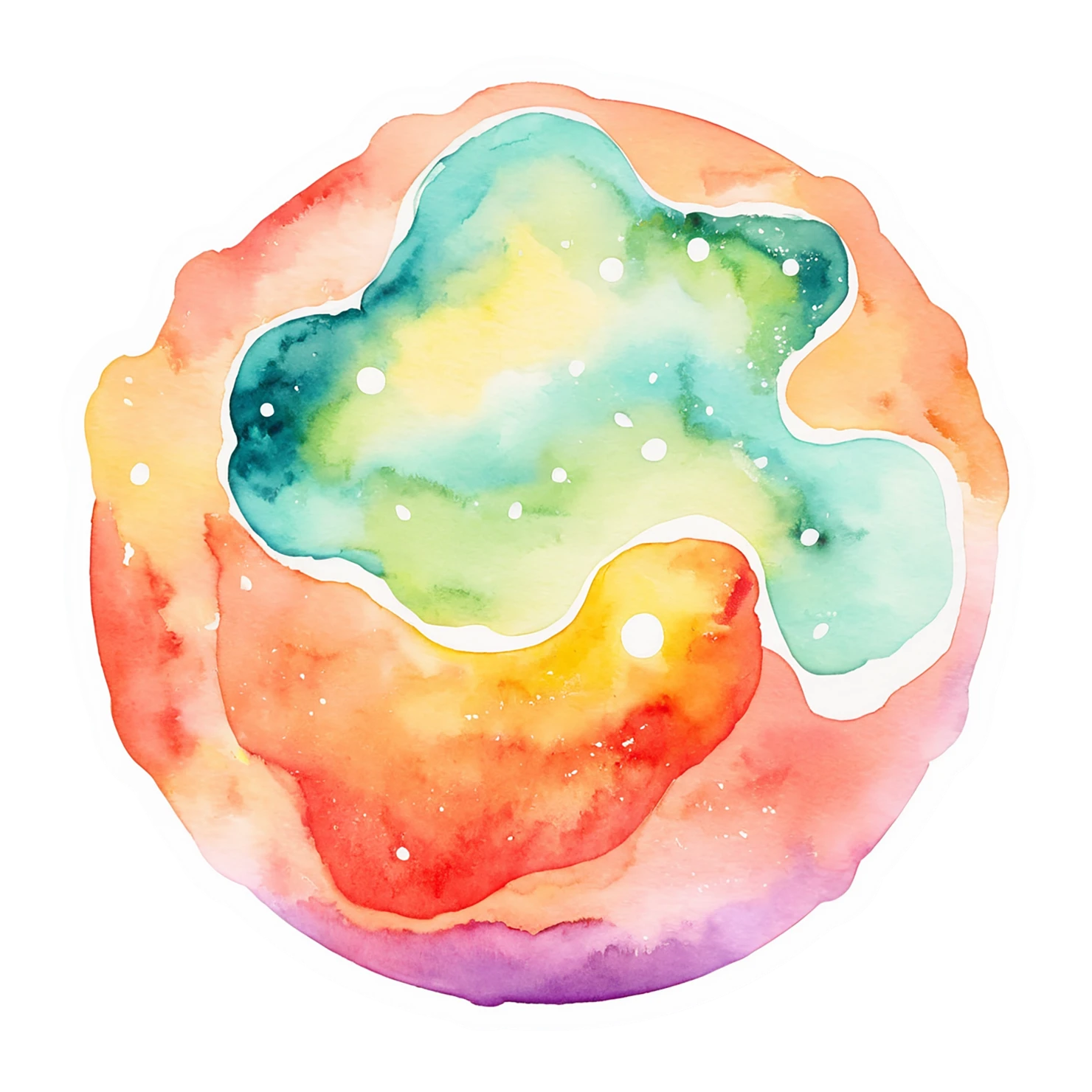Pizza watercolor sticker isolated on transparent background #20865