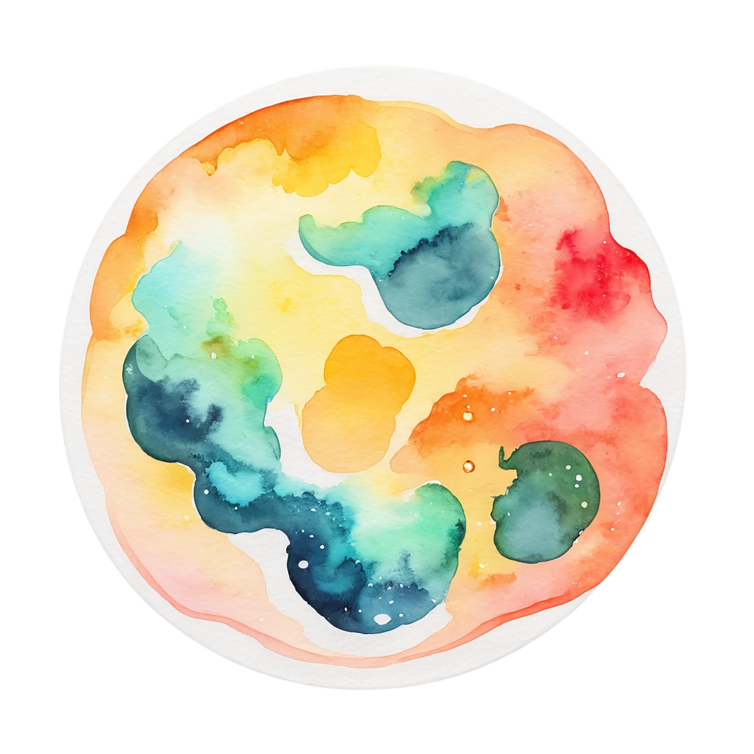 Pizza watercolor sticker isolated on transparent background #20897