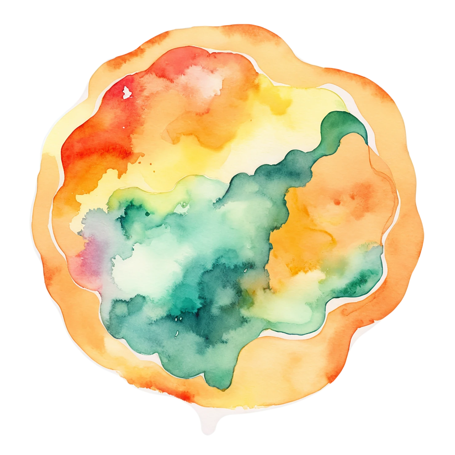 Pizza watercolor sticker isolated on transparent background #20902