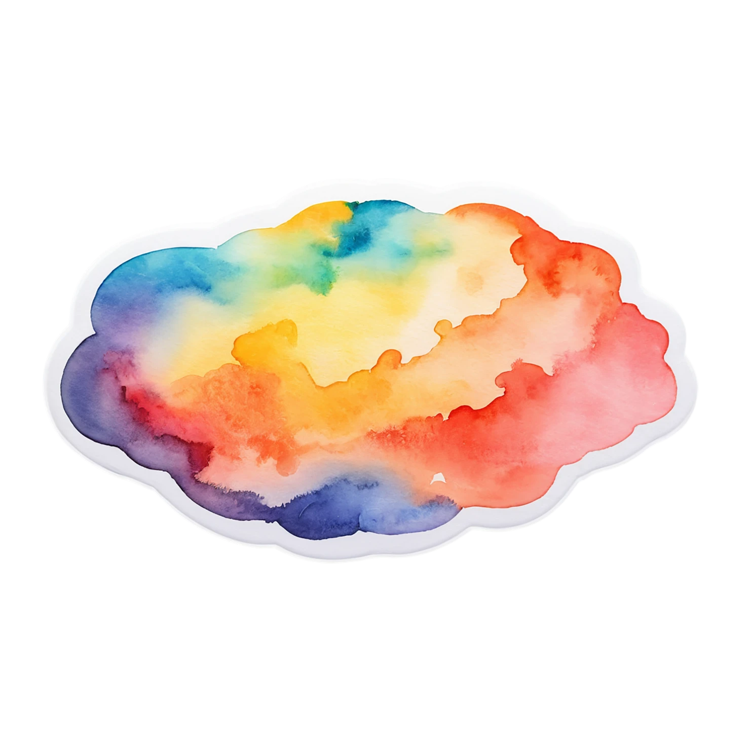 Pizza watercolor sticker isolated on transparent background #20924