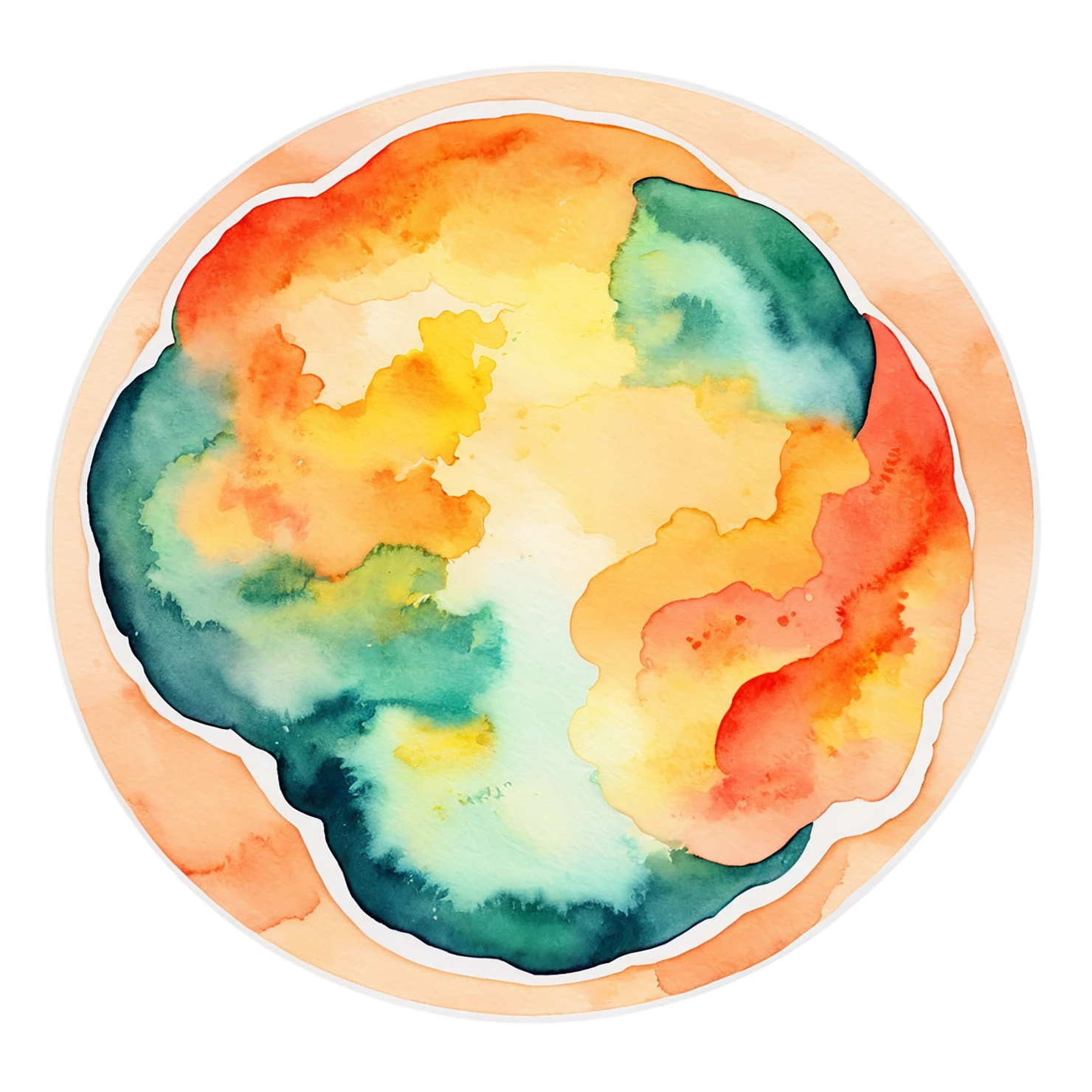 Pizza watercolor sticker isolated on transparent background #20945