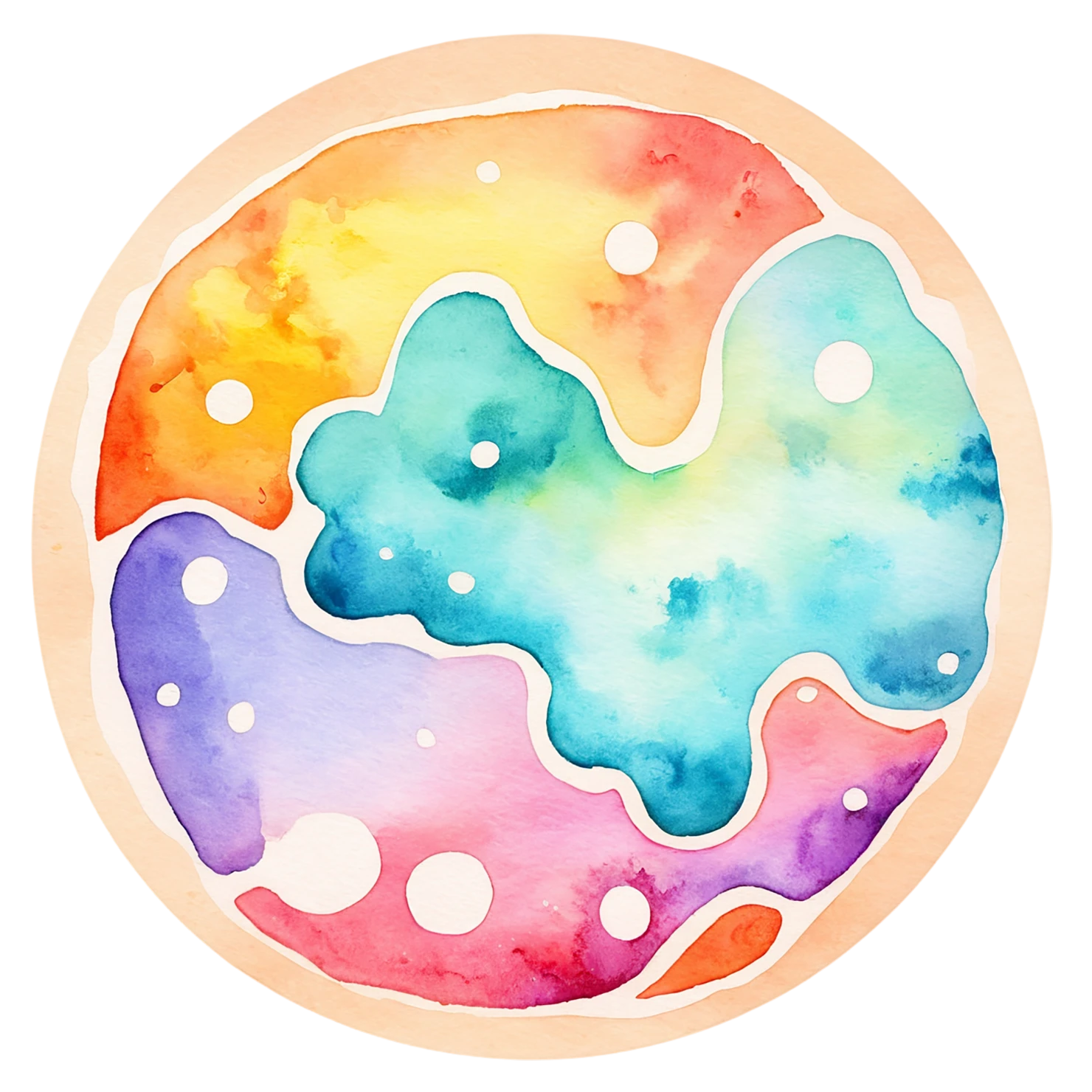 Pizza watercolor sticker isolated on transparent background #20947