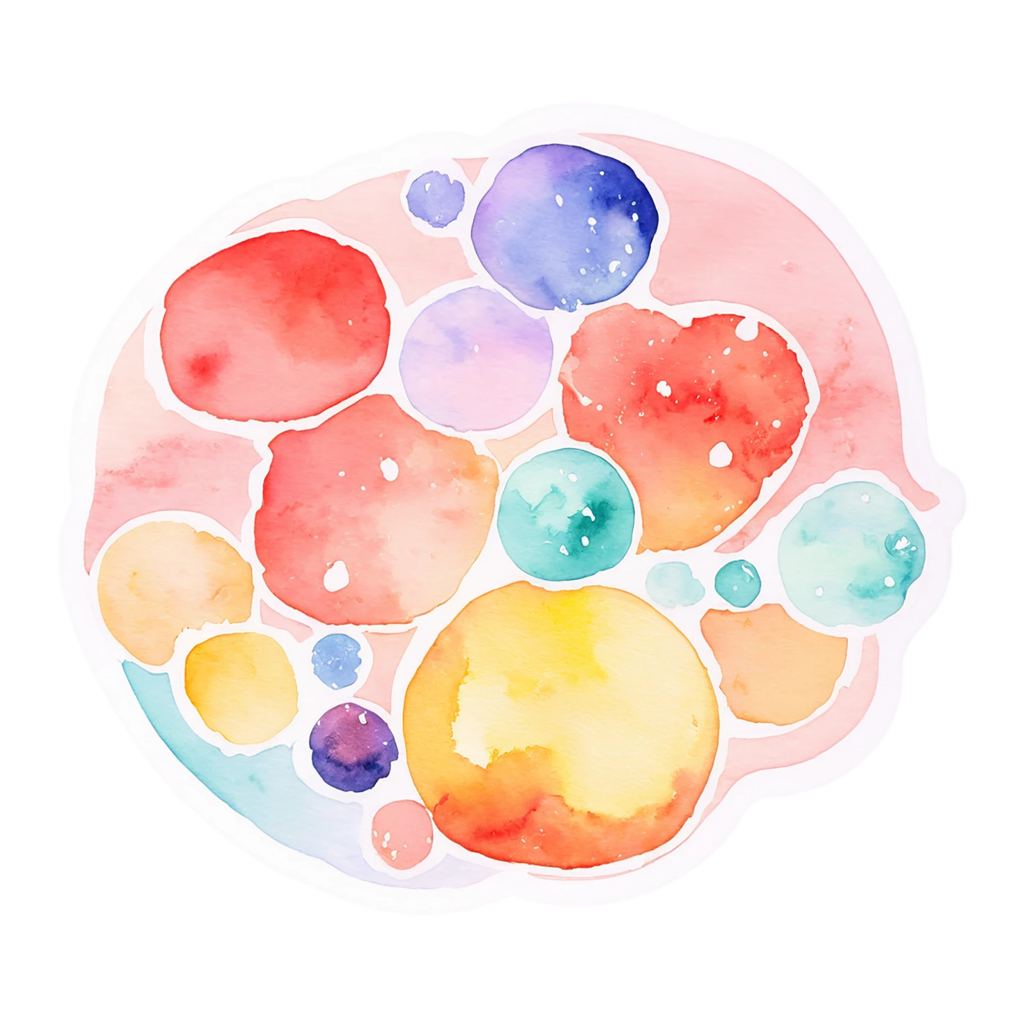 Pizza watercolor sticker isolated on transparent background #20950