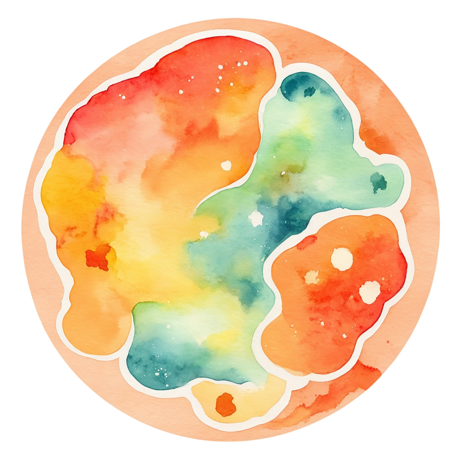 Pizza watercolor sticker isolated on transparent background #20959