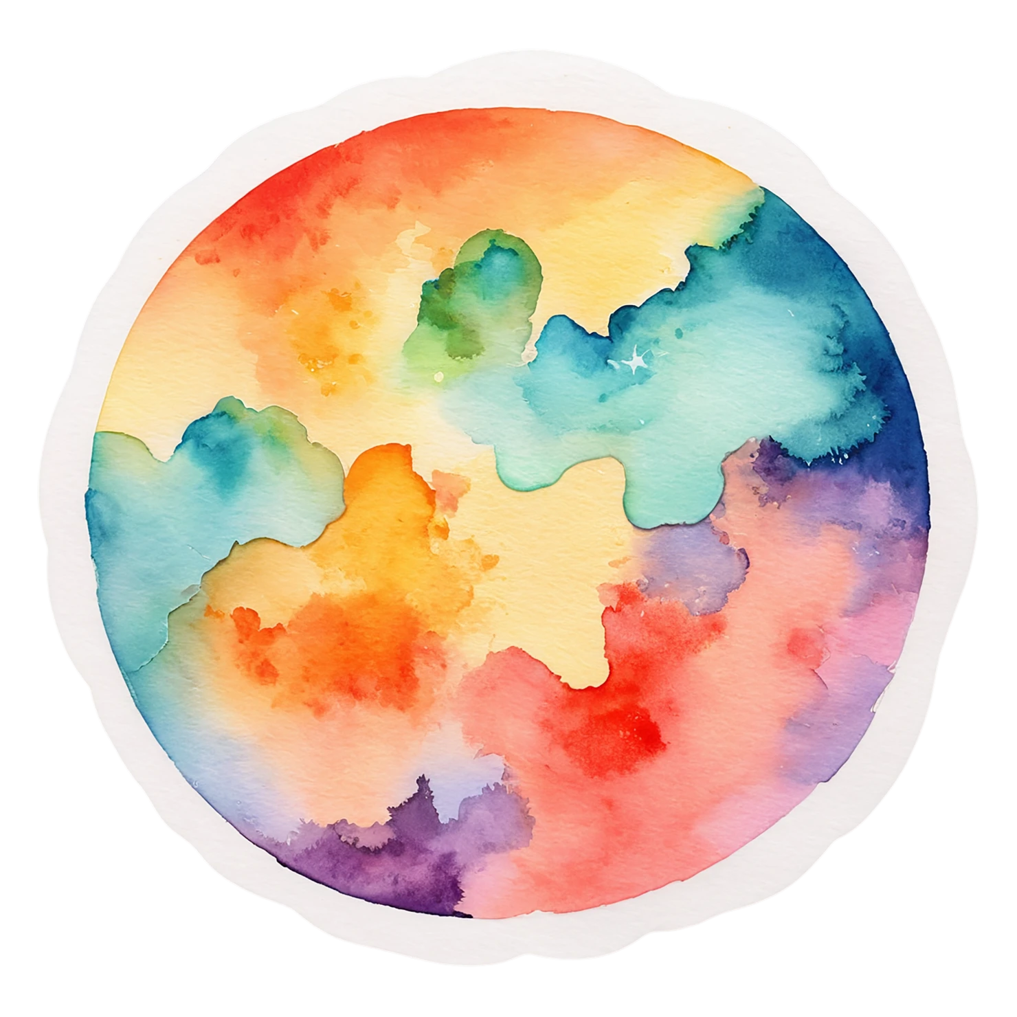 Pizza watercolor sticker isolated on transparent background #20963