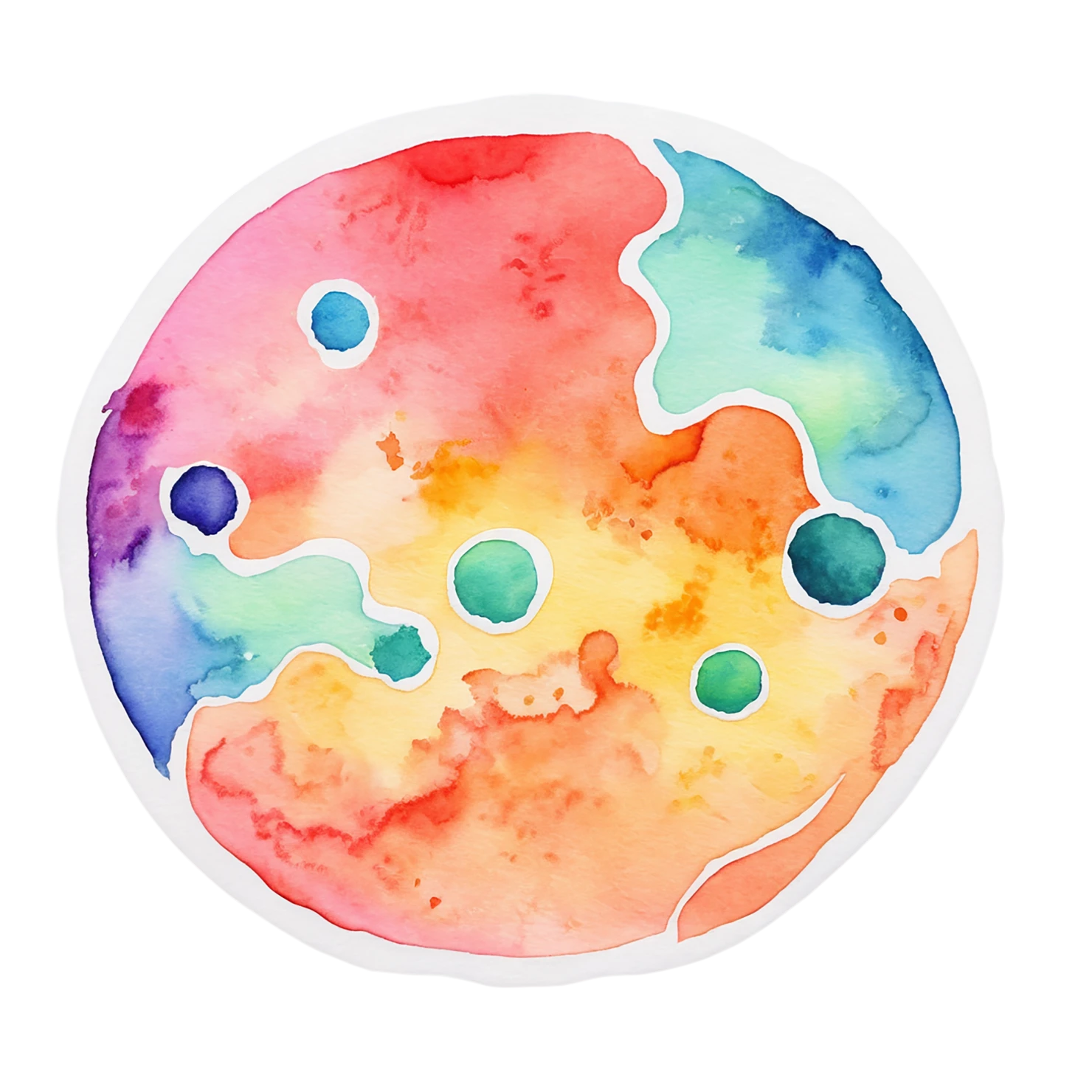Pizza watercolor sticker isolated on transparent background #20992