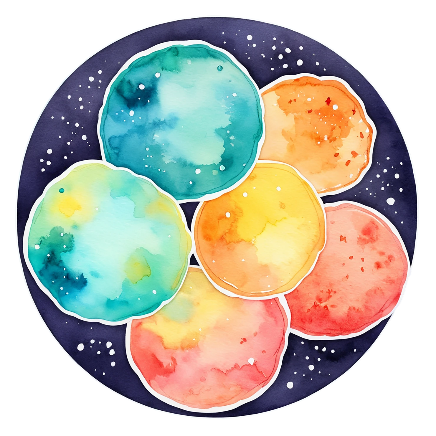 Pizza watercolor sticker isolated on transparent background #21005
