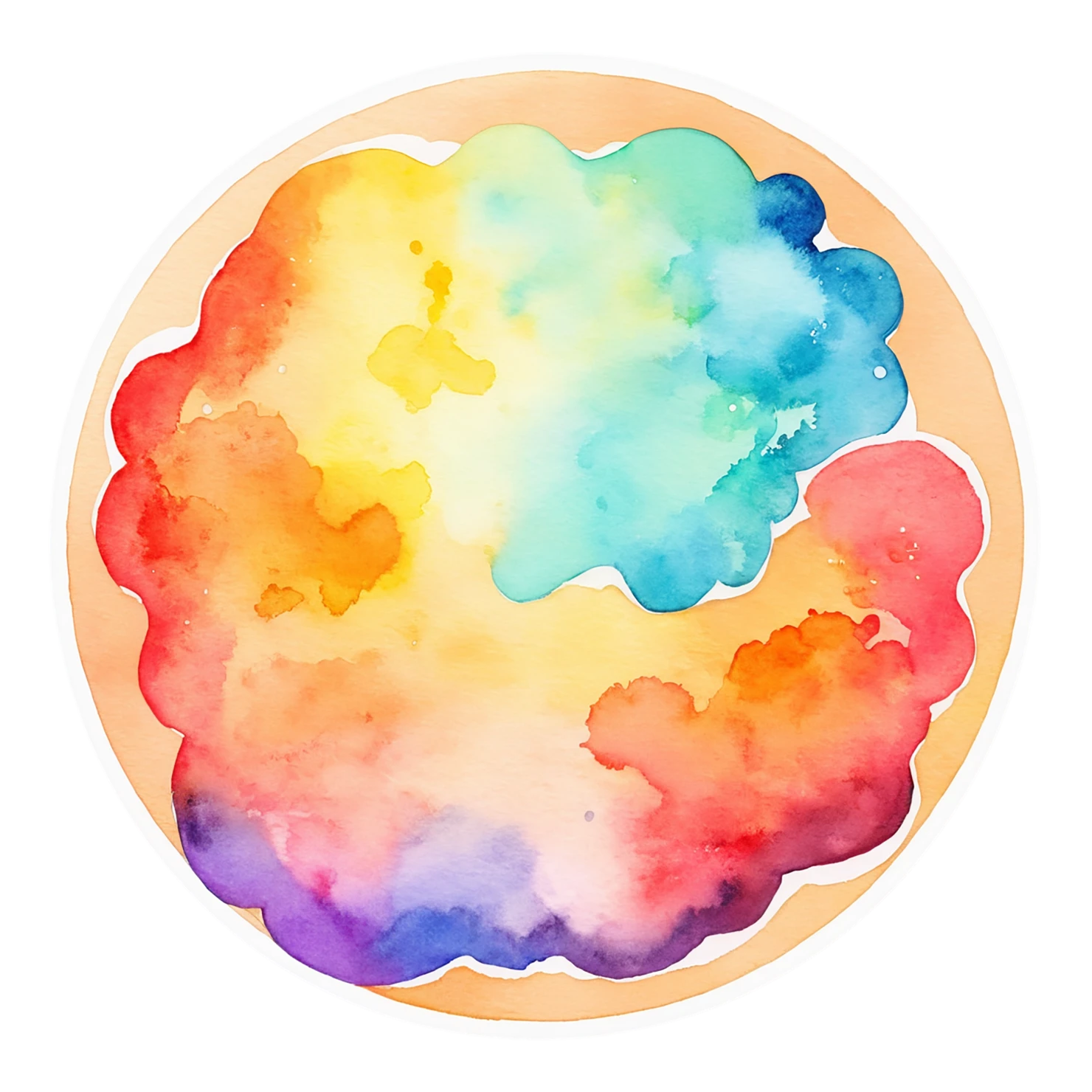 Pizza watercolor sticker isolated on transparent background #21007