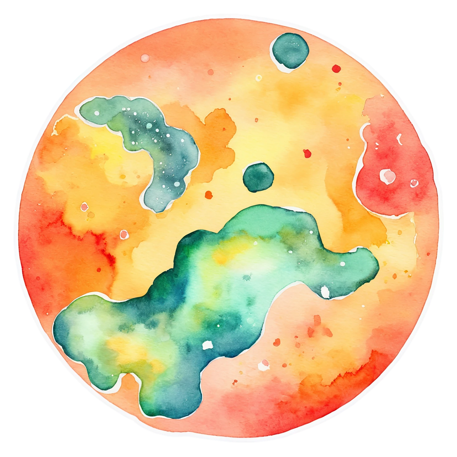 Pizza watercolor sticker isolated on transparent background #21020