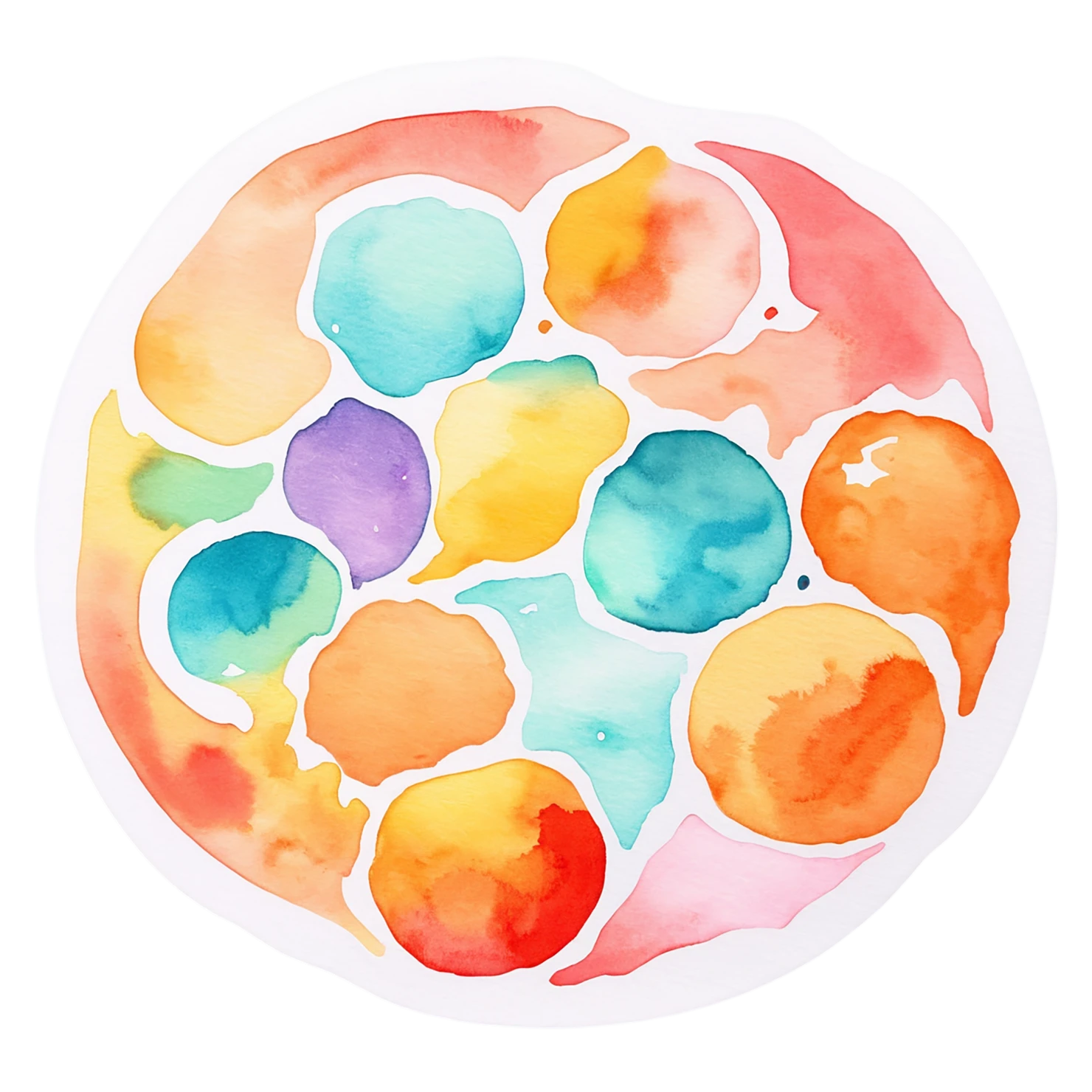 Pizza watercolor sticker isolated on transparent background #21044