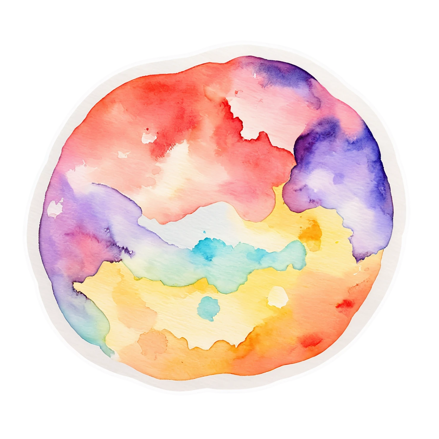 Pizza watercolor sticker isolated on transparent background #21049