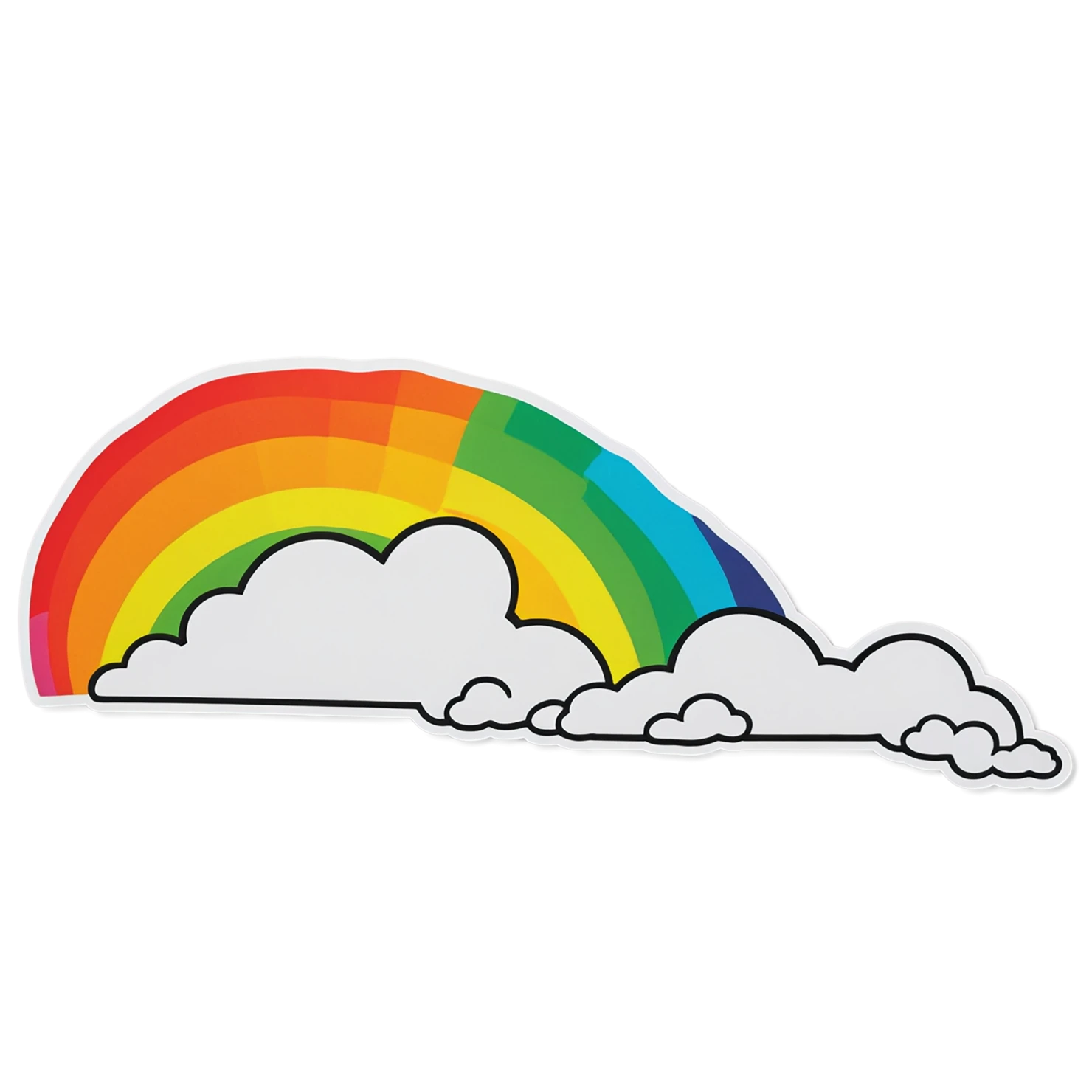 Rainbow cute sticker isolated on transparent background #21471