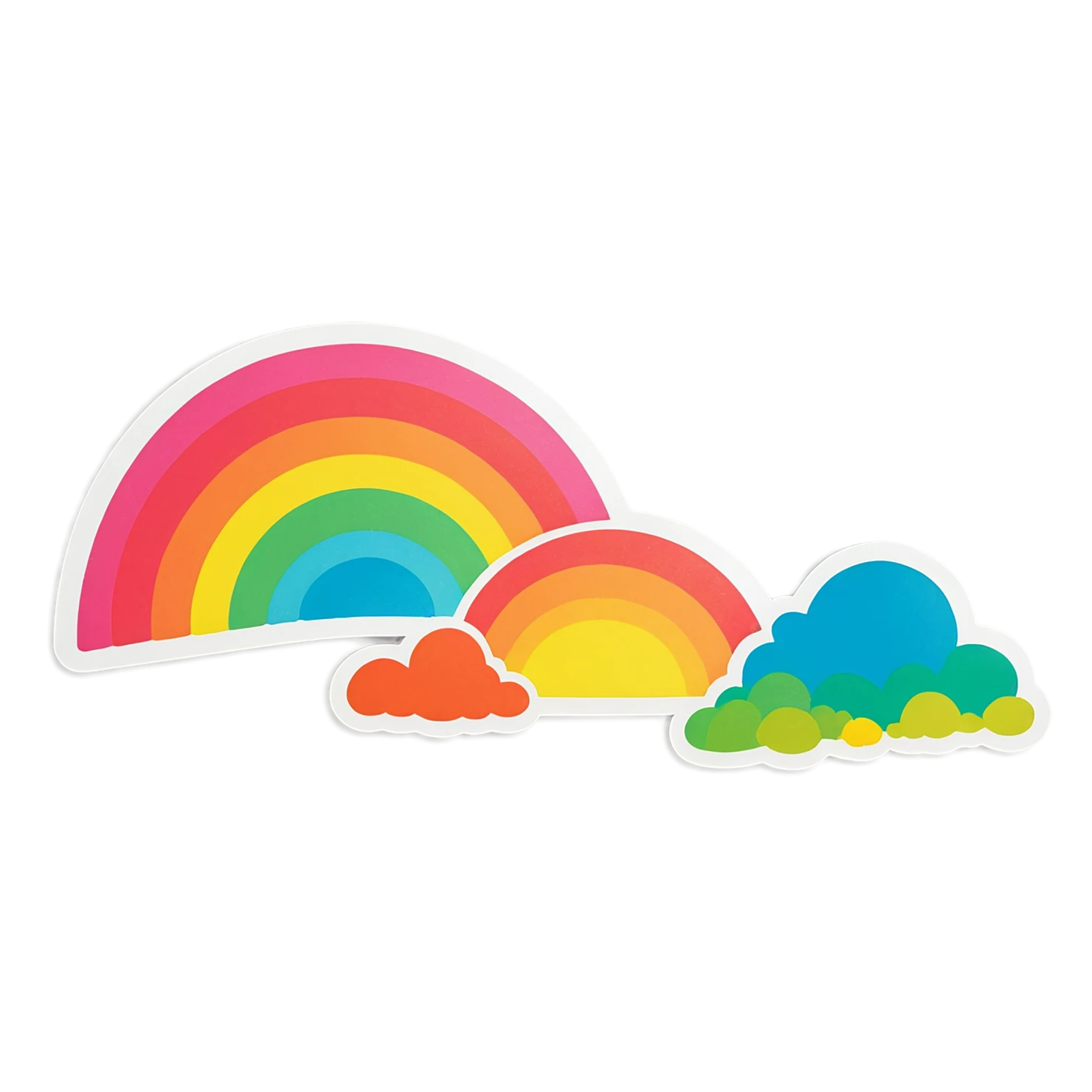 Rainbow cute sticker isolated on transparent background #21480