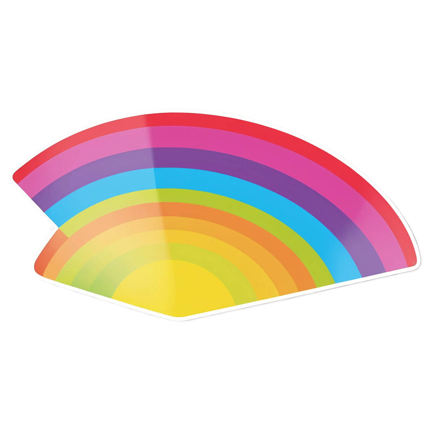 Rainbow cute sticker isolated on transparent background #21534