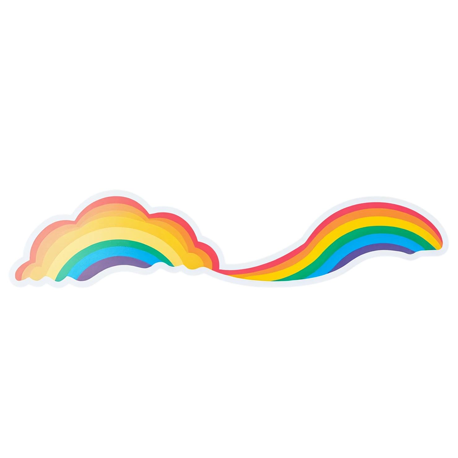 Rainbow cute sticker isolated on transparent background #21589