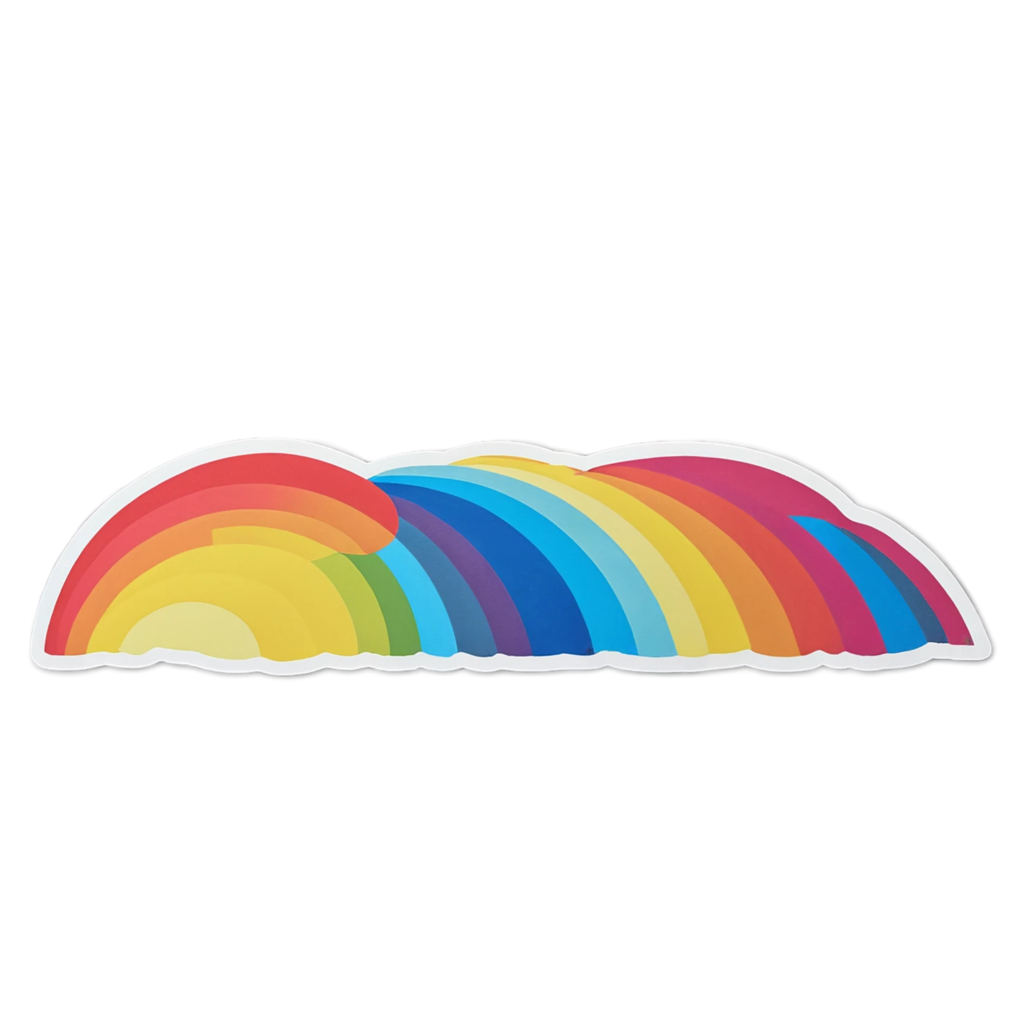 Rainbow cute sticker isolated on transparent background #21611