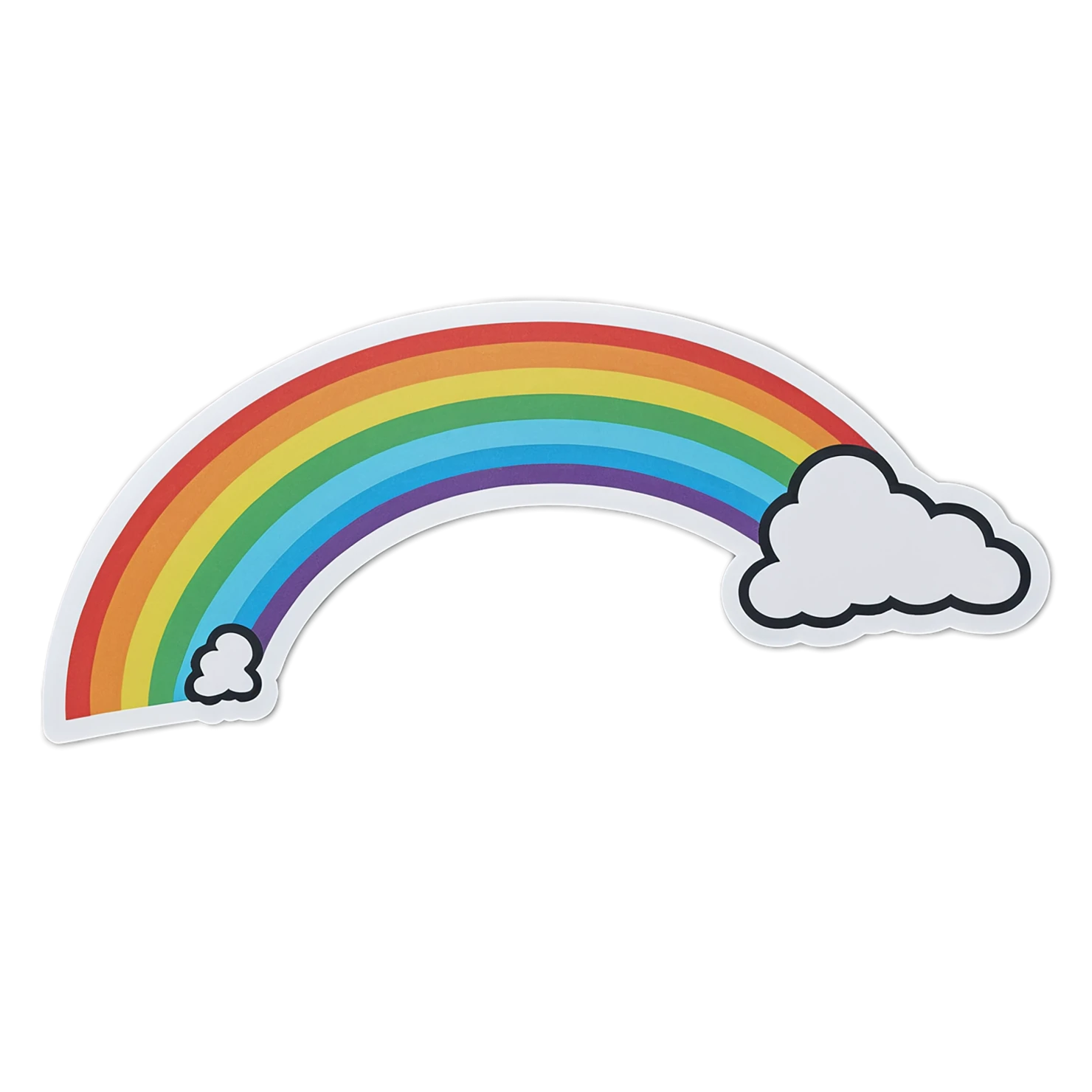 Rainbow cute sticker isolated on transparent background #21657