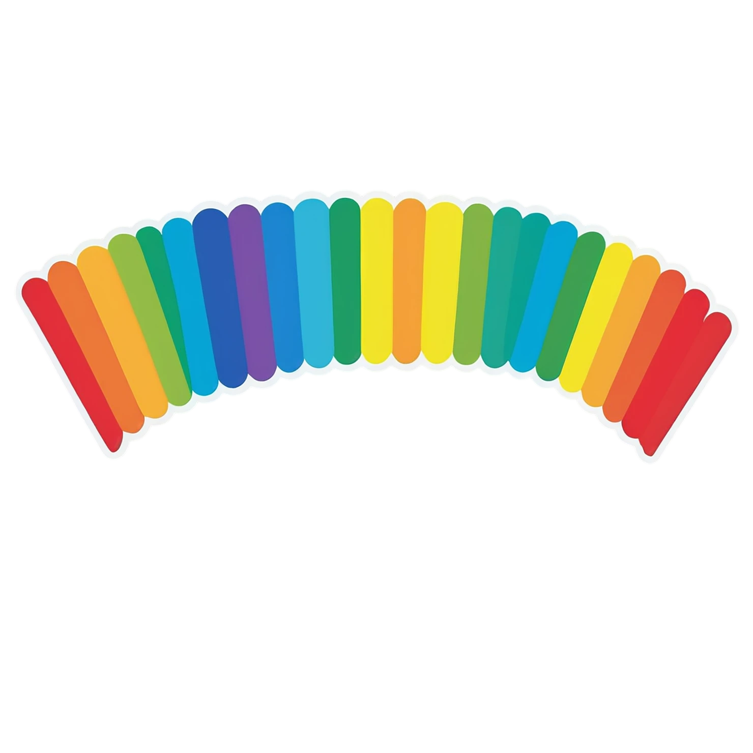 Rainbow cute sticker isolated on transparent background #21679