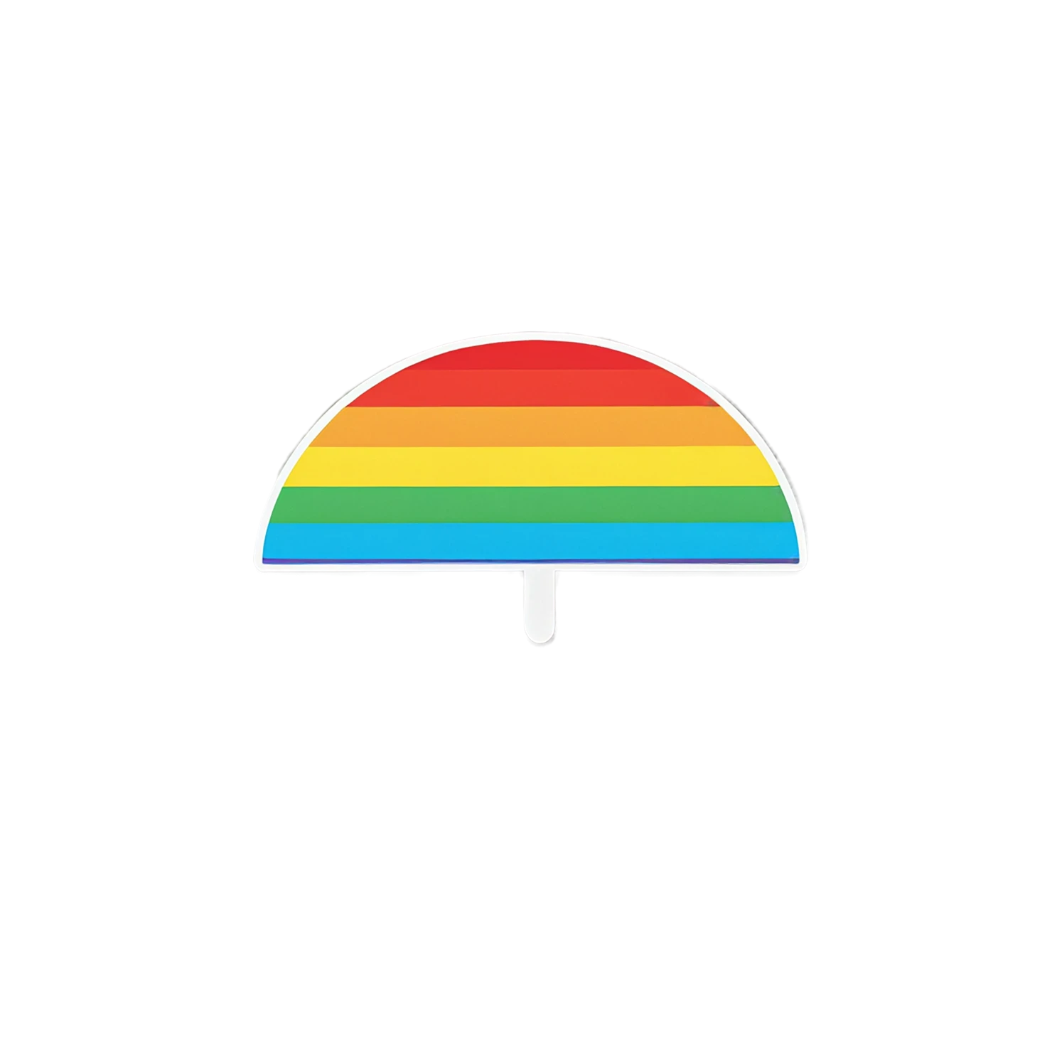Rainbow cute sticker isolated on transparent background #21689