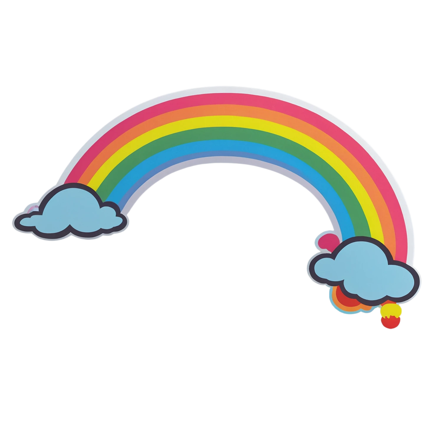 Rainbow cute sticker isolated on transparent background #21736