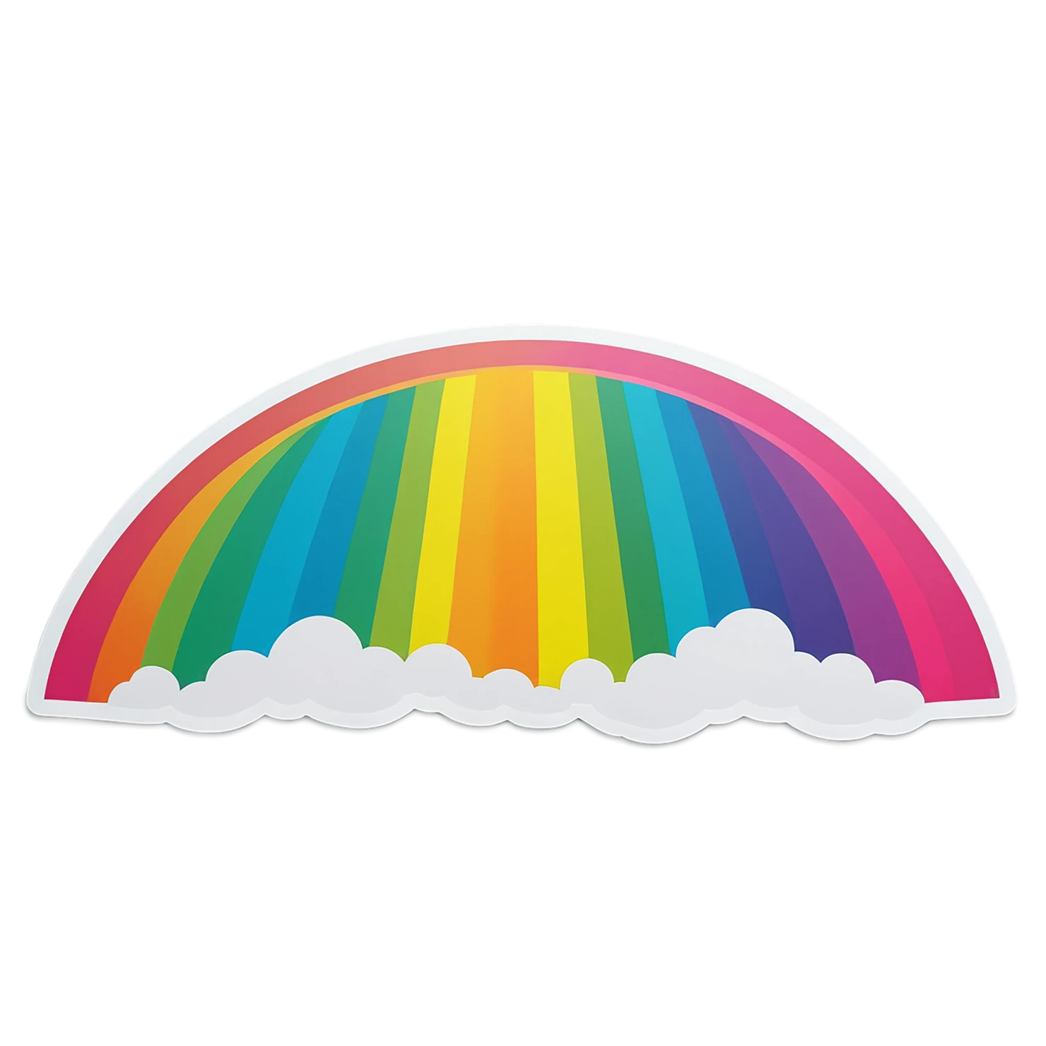 Rainbow cute sticker isolated on transparent background #21739