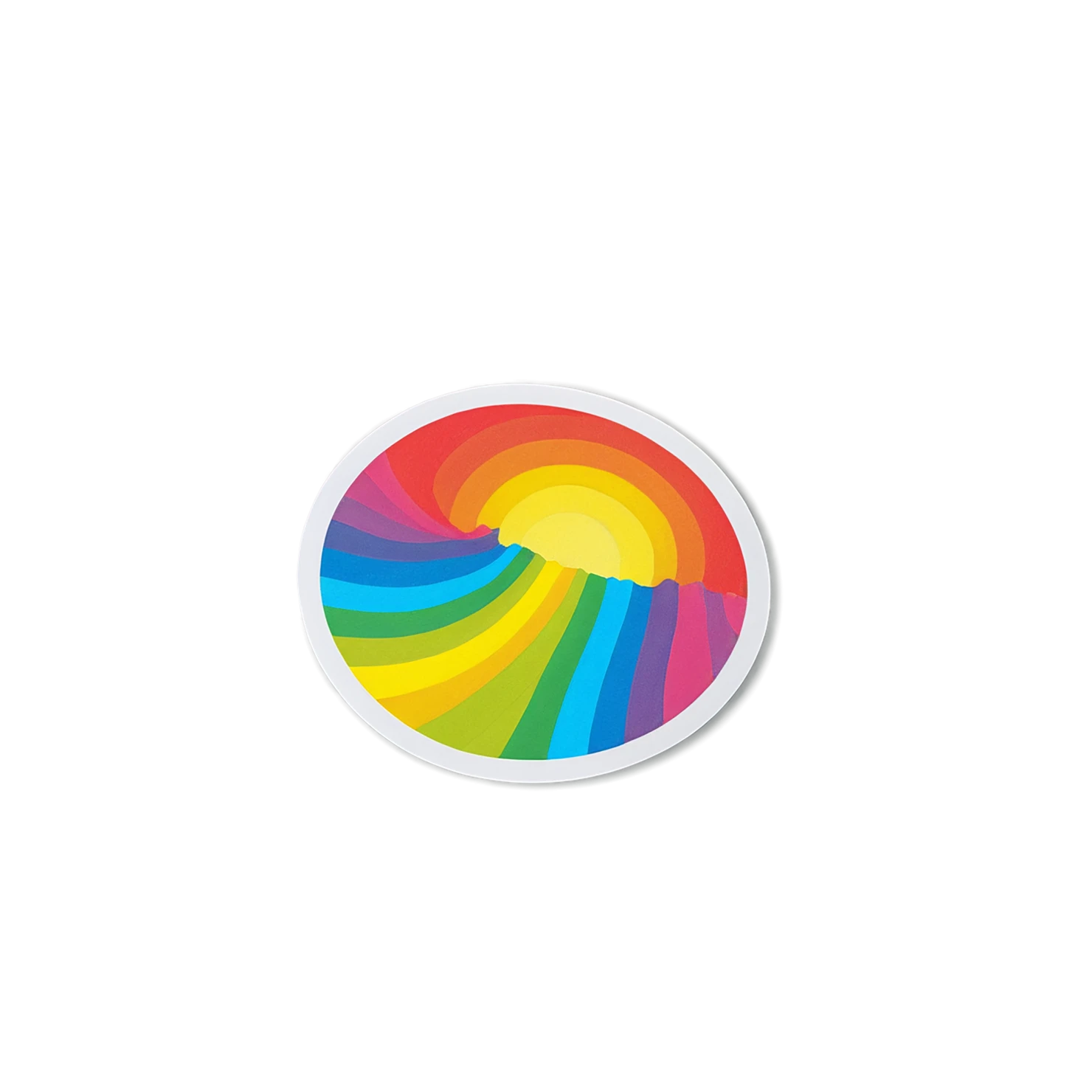 Rainbow cute sticker isolated on transparent background #21753