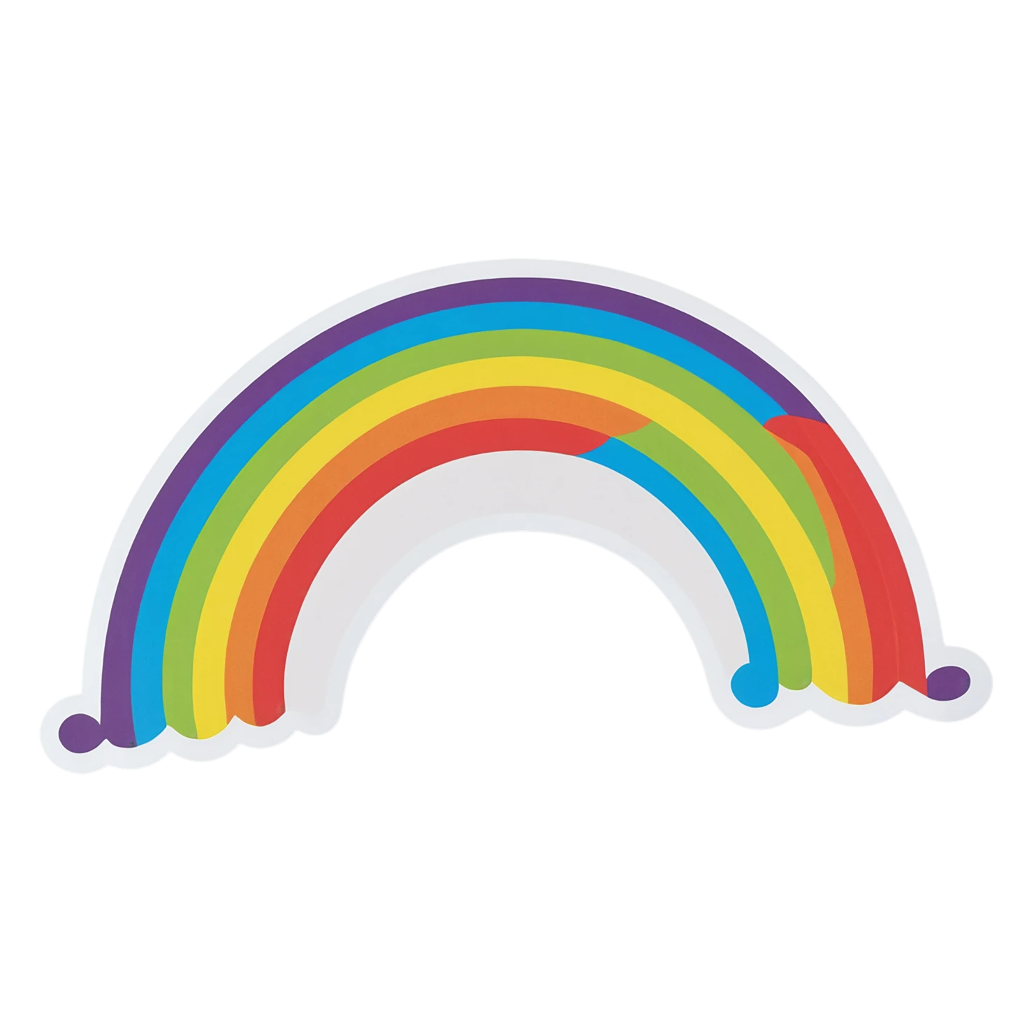 Rainbow cute sticker isolated on transparent background #21768