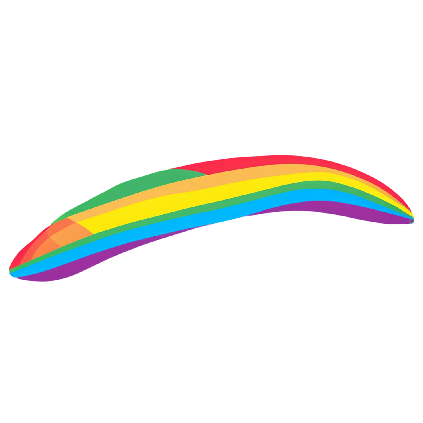 Rainbow cute sticker isolated on transparent background #21779