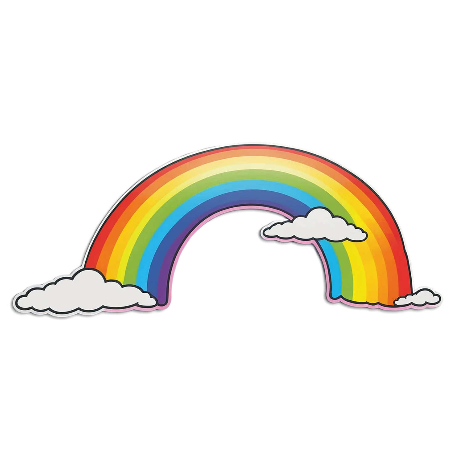 Rainbow cute sticker isolated on transparent background #21787