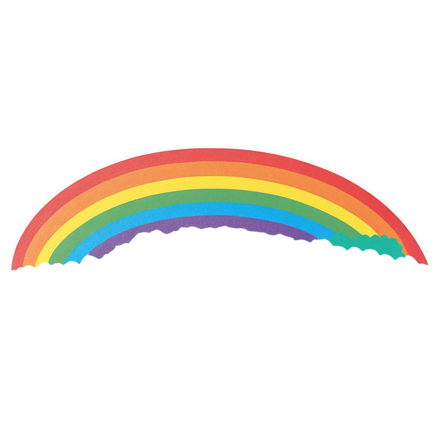 Rainbow cute sticker isolated on transparent background #21792