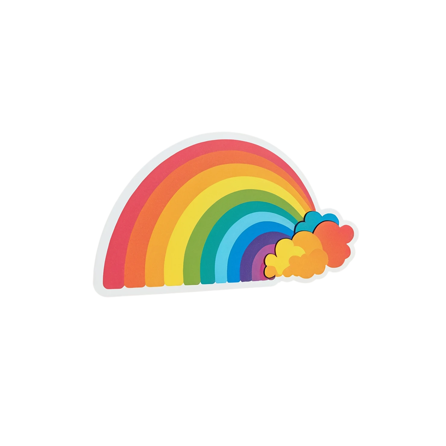 Rainbow cute sticker isolated on transparent background #21826