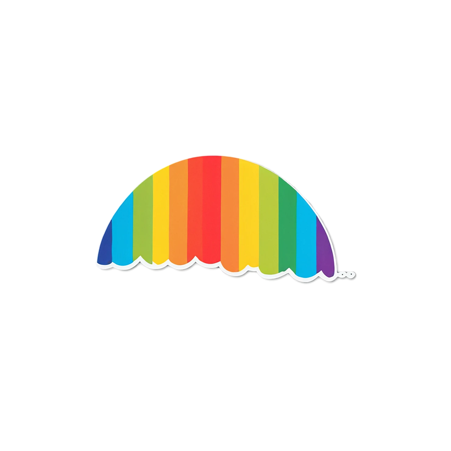 Rainbow cute sticker isolated on transparent background #21834
