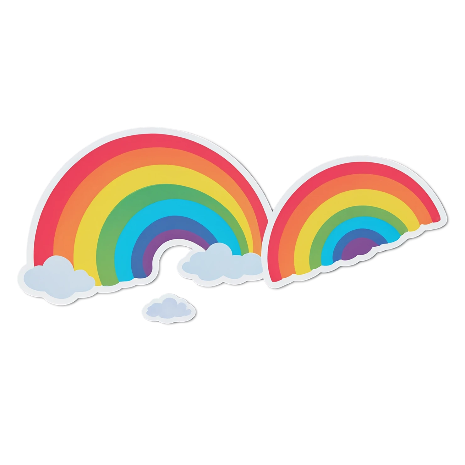 Rainbow cute sticker isolated on transparent background #21843