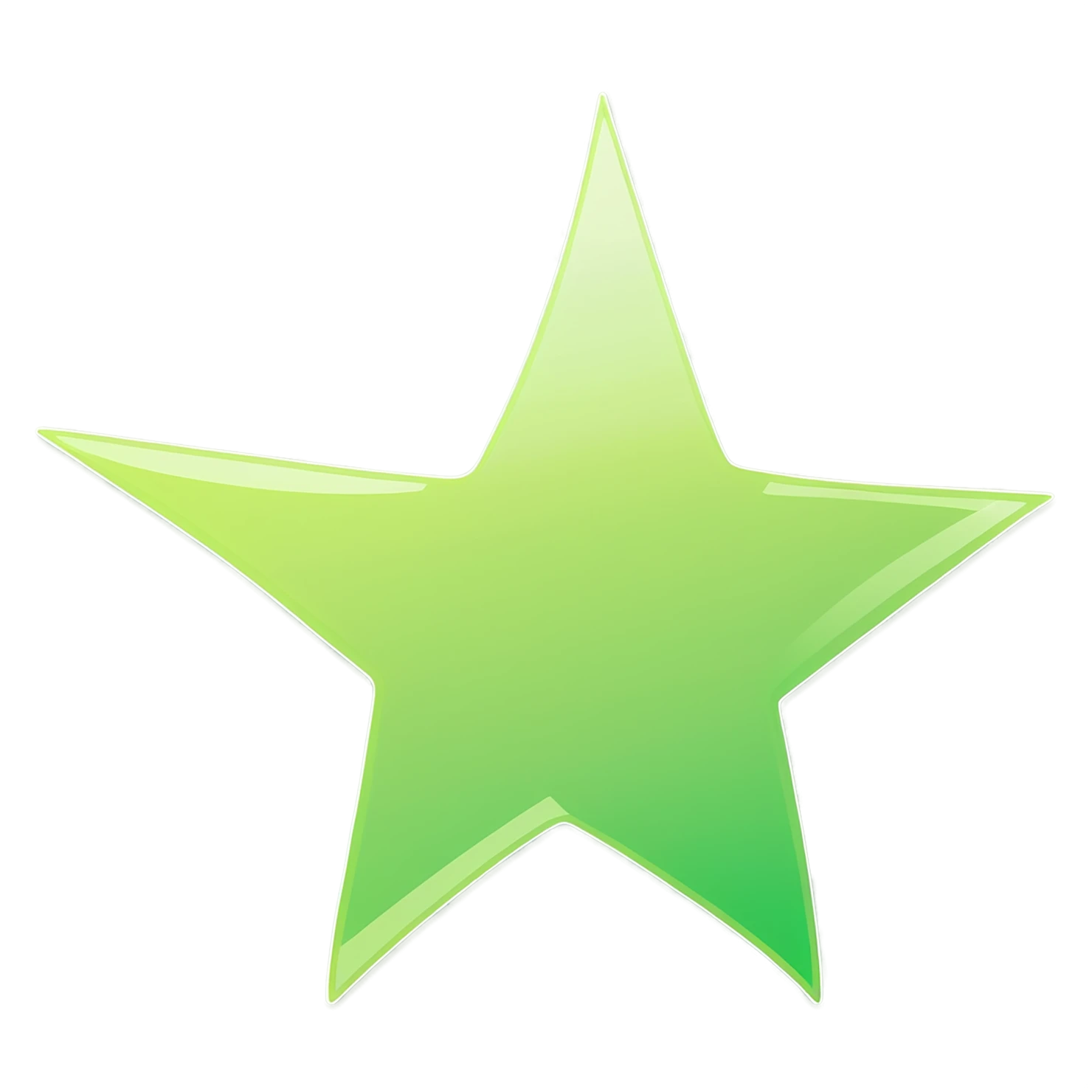 Star cute sticker isolated on transparent background #21858