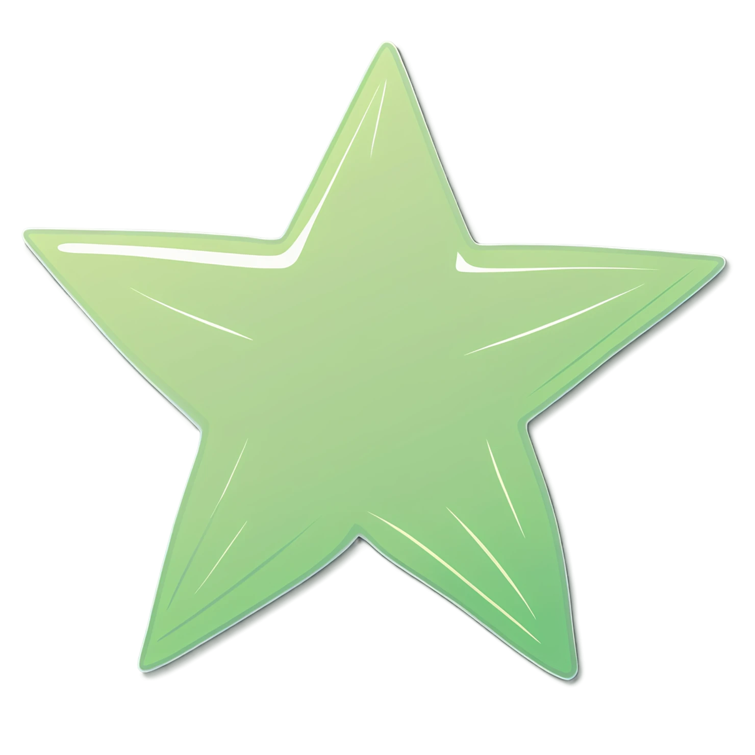 Star cute sticker isolated on transparent background #21862